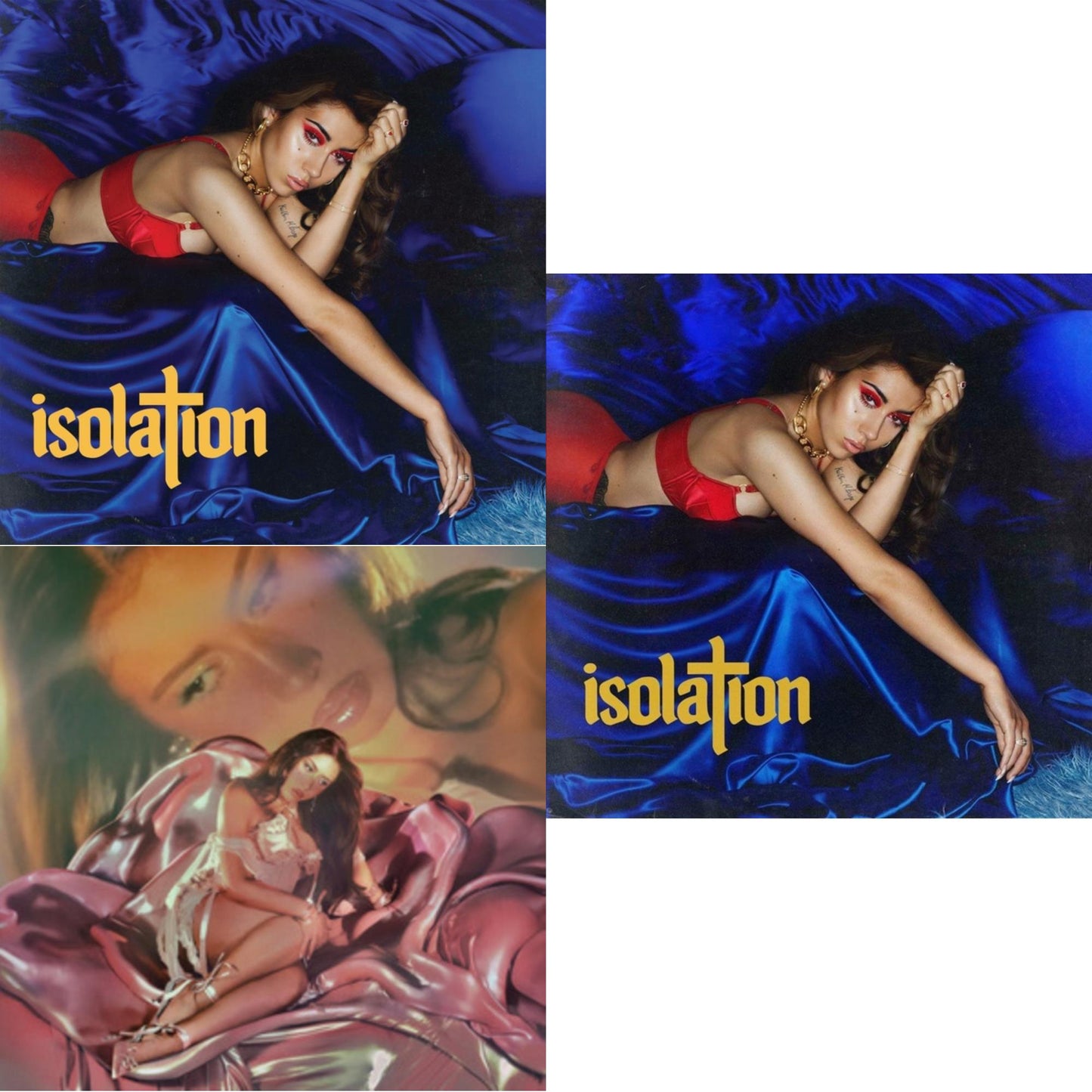 Kali Uchis - Isolation (Blue Jay Colored LP Vinyl) & Sincerely (X) (Pink LP Vinyl) & Isolation