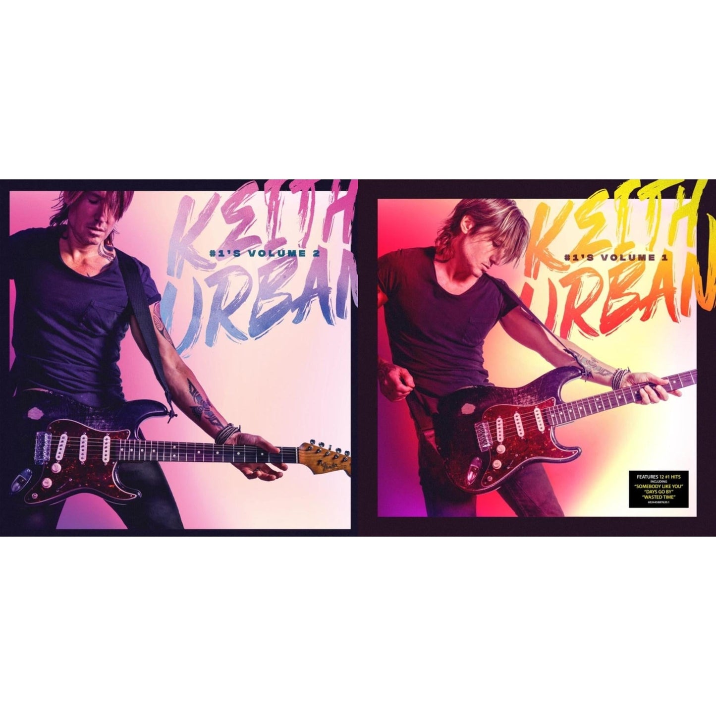 Keith Urban - #1'S - Volume 2 (Grape LP Vinyl) & #1'S - Volume 1 (Coke Bottle Clear LP Vinyl)