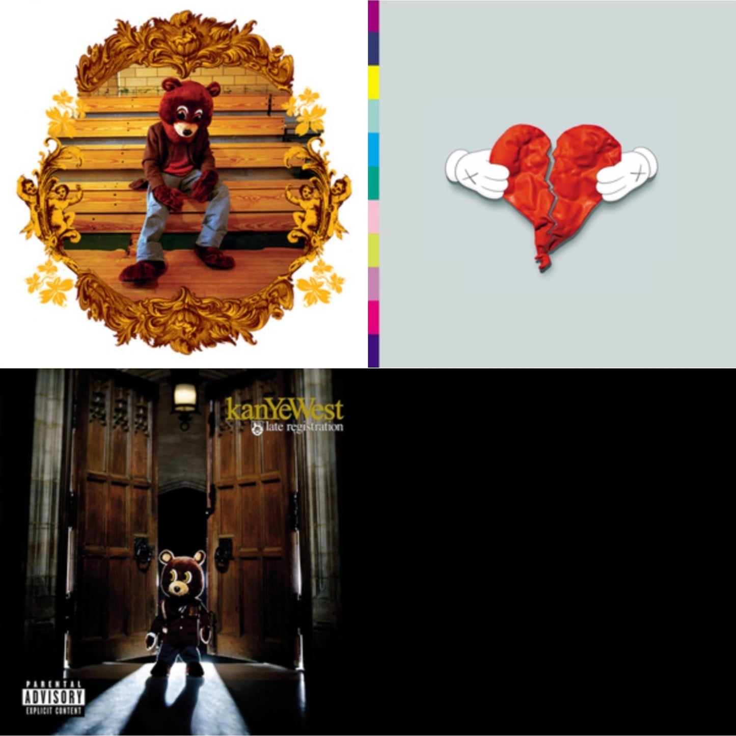 Kanye West - College Dropout & Late Registration & Donda (Deluxe/4LP) & 808S & Heartbreak