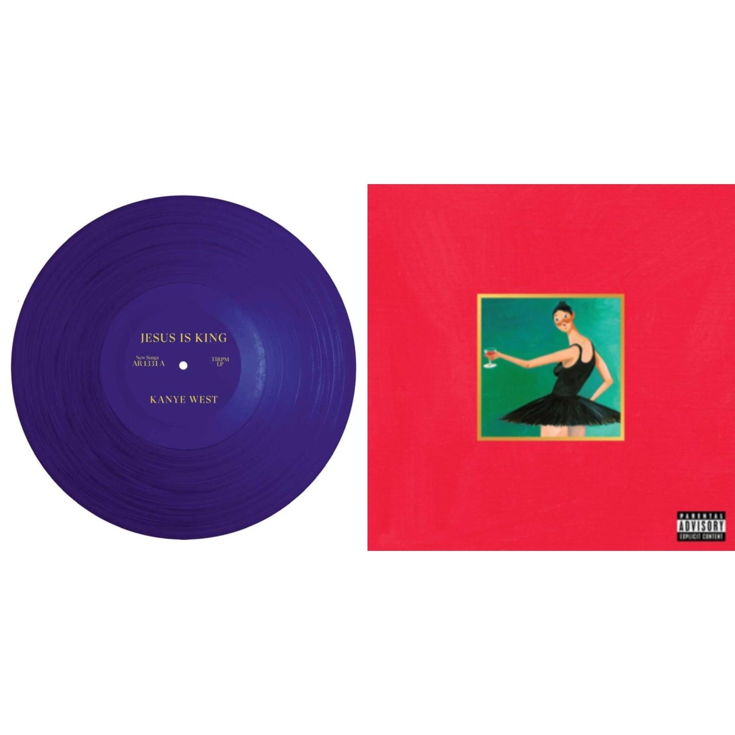 Kanye West - Jesus Is King & My Beautiful Dark Twisted Fantasy - CD Bundle