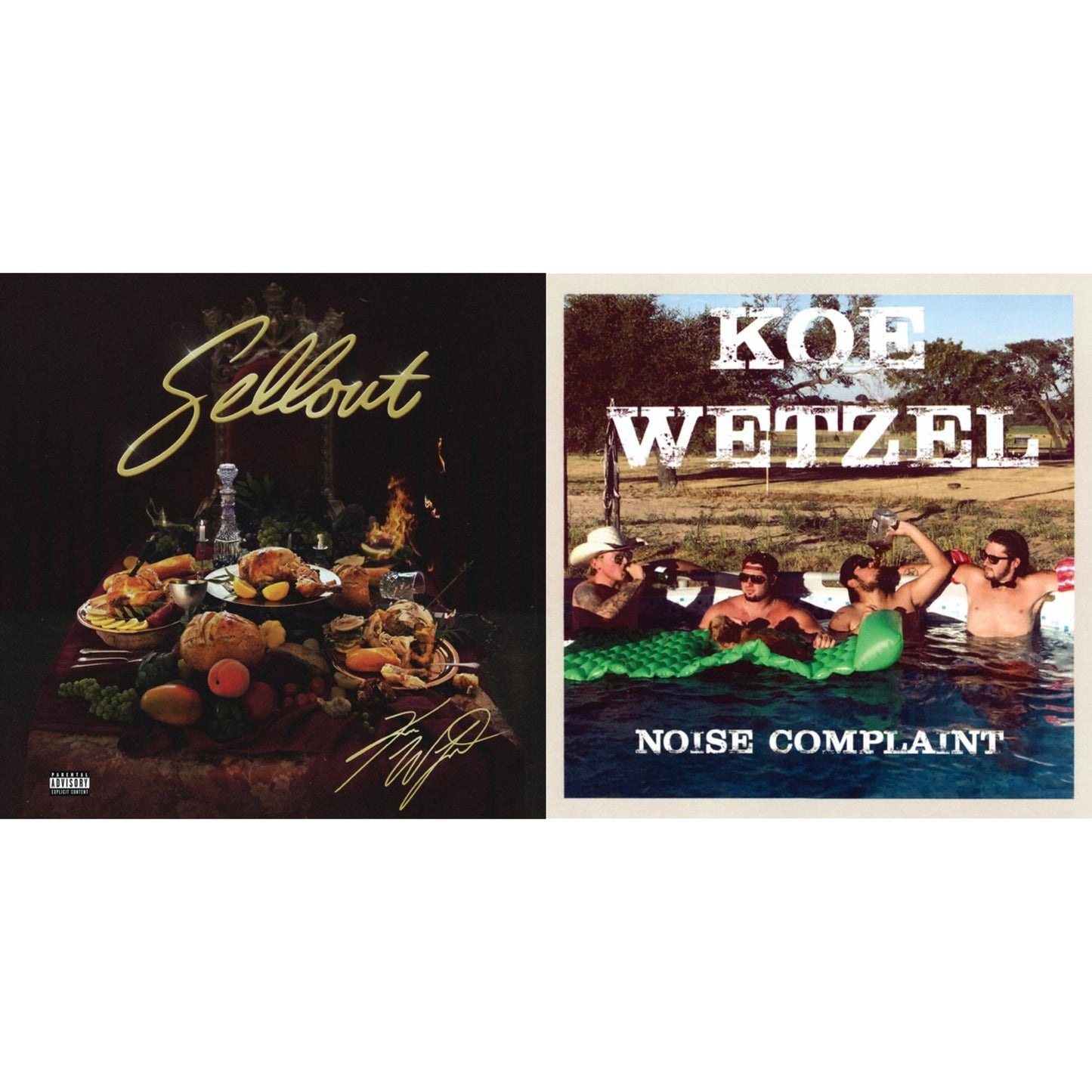 Koe Wetzel - Sellout (X) (140G) & Noise Complaint (X) - LP Vinyl Bundle