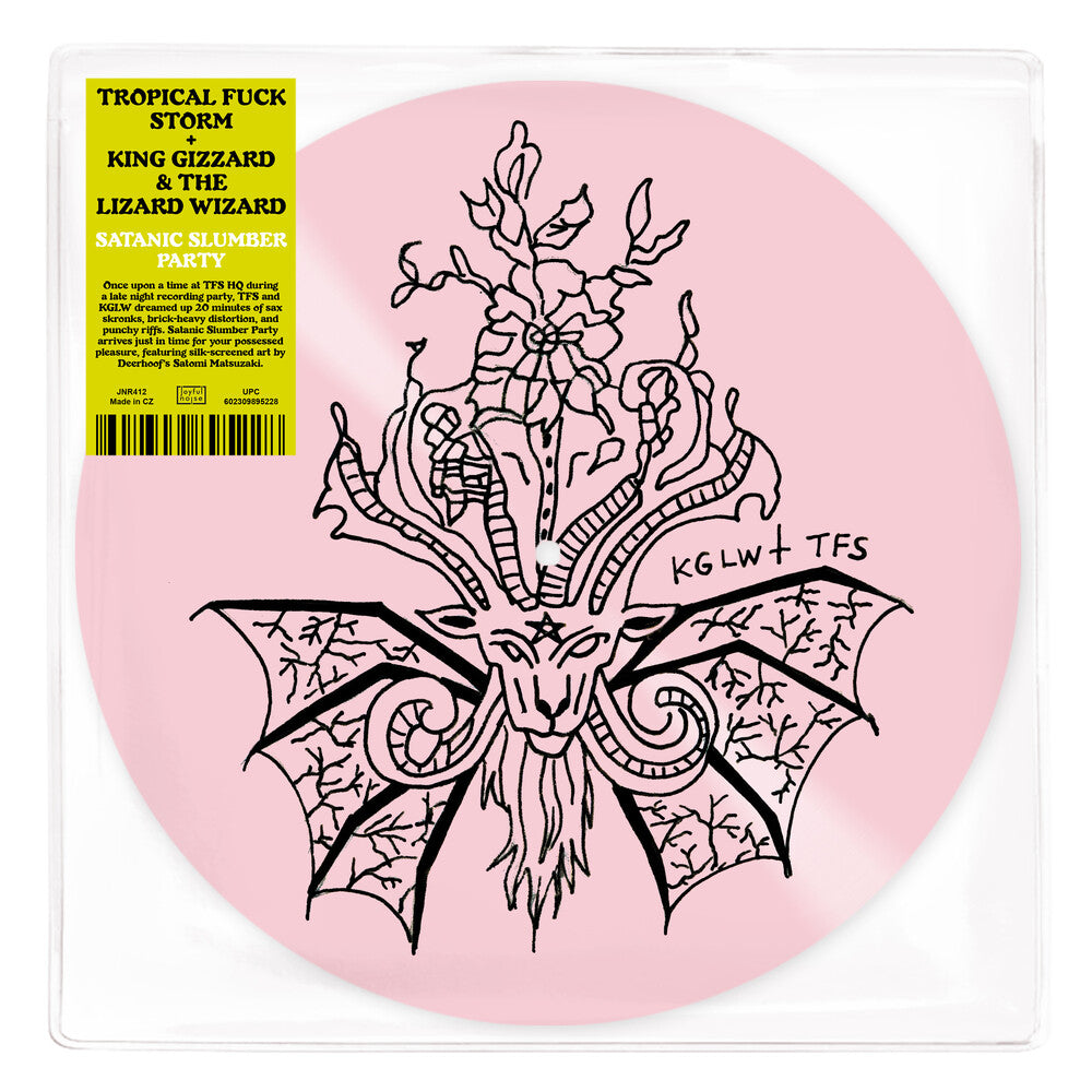 King Gizzard & The Lizard Wizard – Satanic Slumber Party EP (Limited Edition Pink Silkscreened 12" Vinyl) Vinyl Record