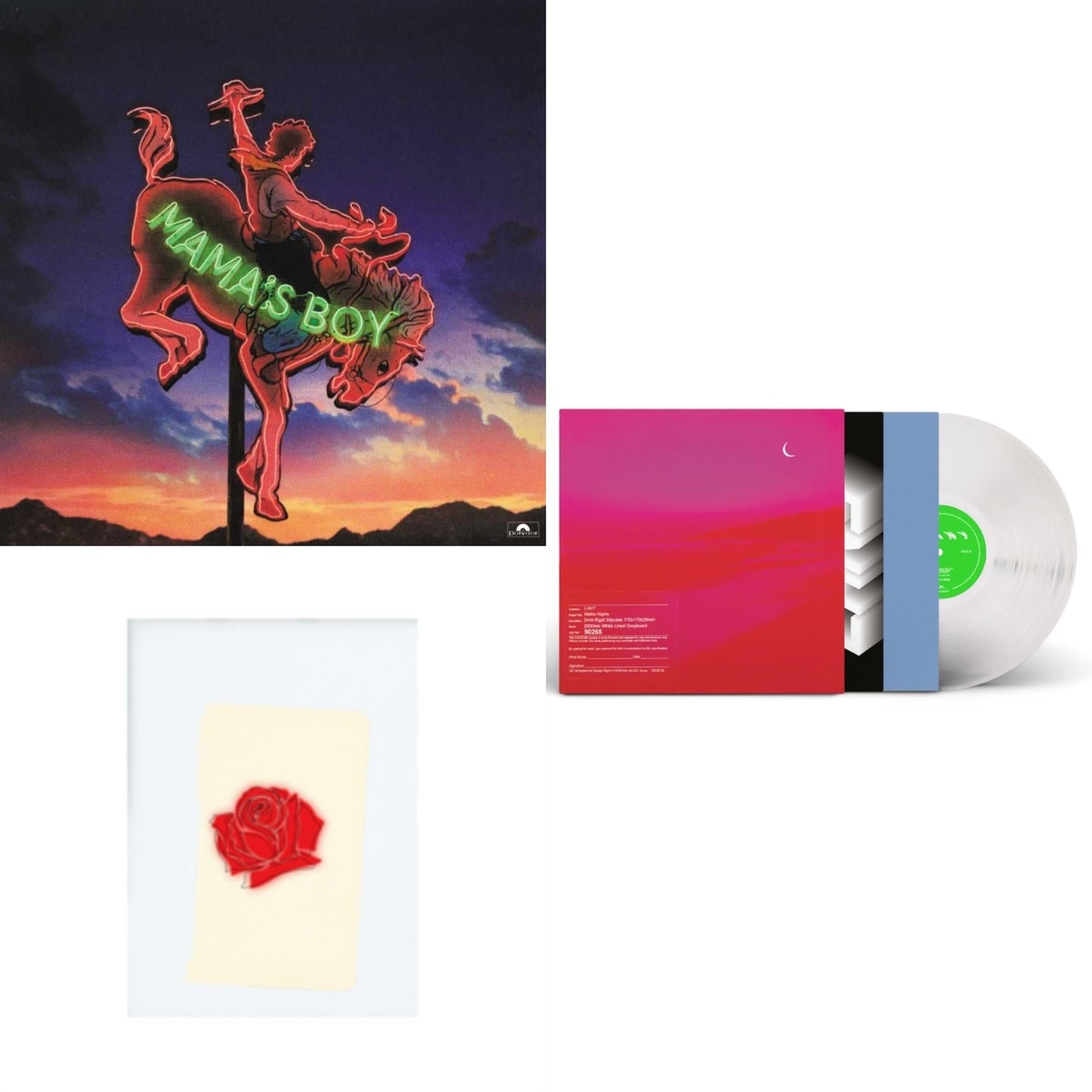 Lany - Mama's Boy (2LP/Crystal Clear Vinyl) & Lany & Malibu Nights (Clear LP Vinyl)