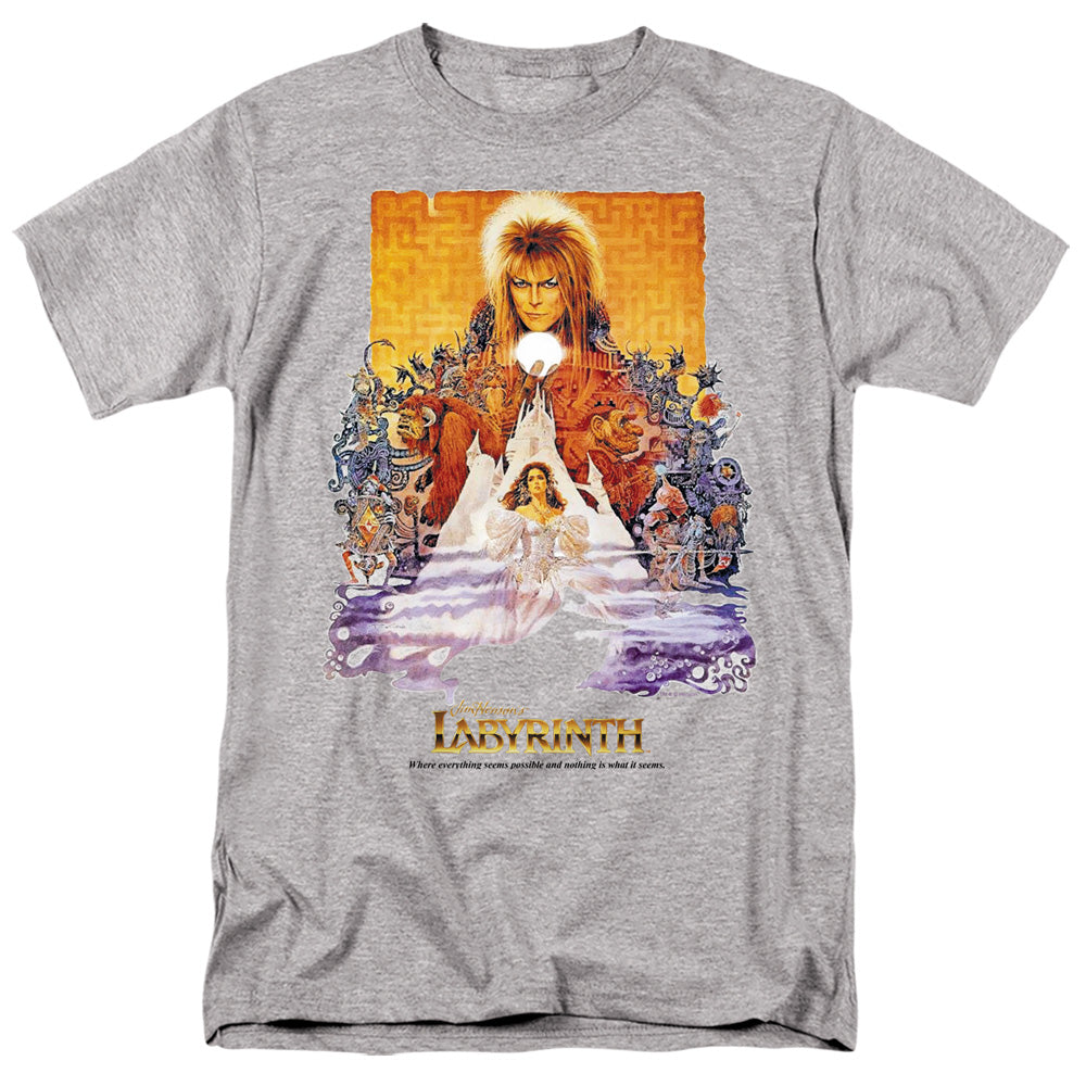 Labyrinth Movie Poster Mens T Shirt Cream