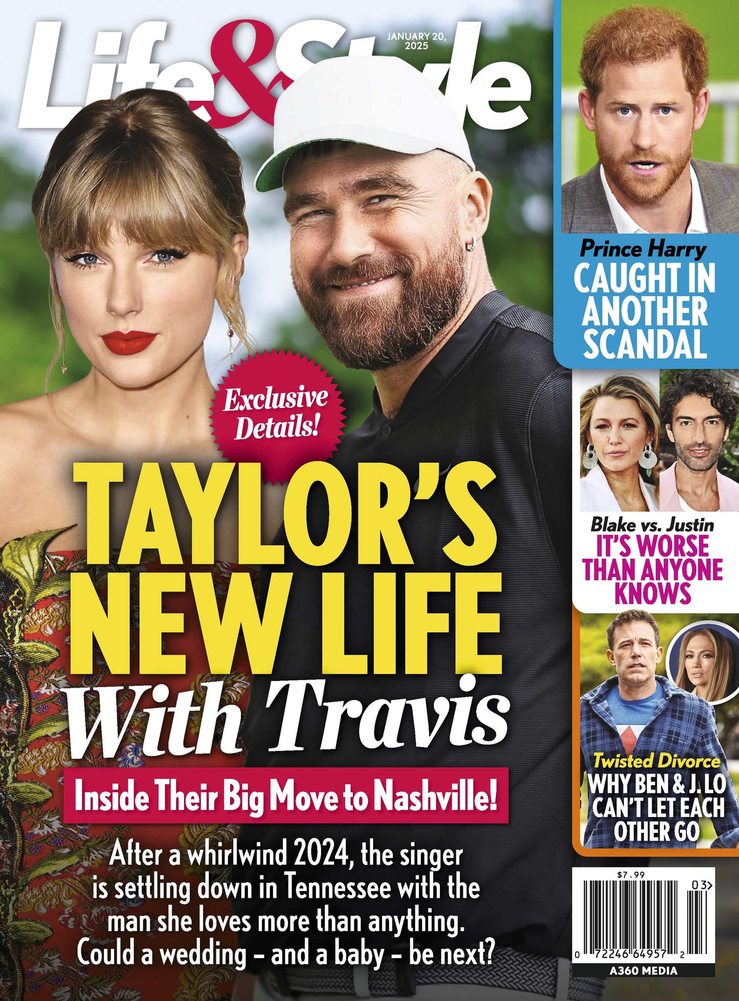 Life & Style - 01.20.25: Taylor Swift's New Life With Travis Kelce, Prince Harry Caught In Another Scandal, Ben Affleck's & J.Lo's Twisted Divorce, Blake Lively Vs Justin Baldoni & More!