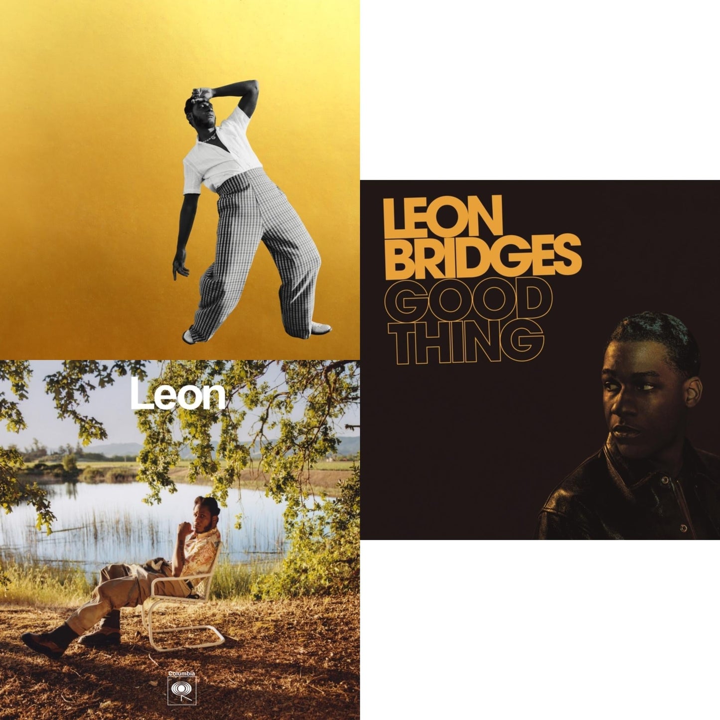 Leon Bridges - Good Thing (180G/Dl Code) & Gold-Diggers Sound & Leon - LP Vinyl Bundle