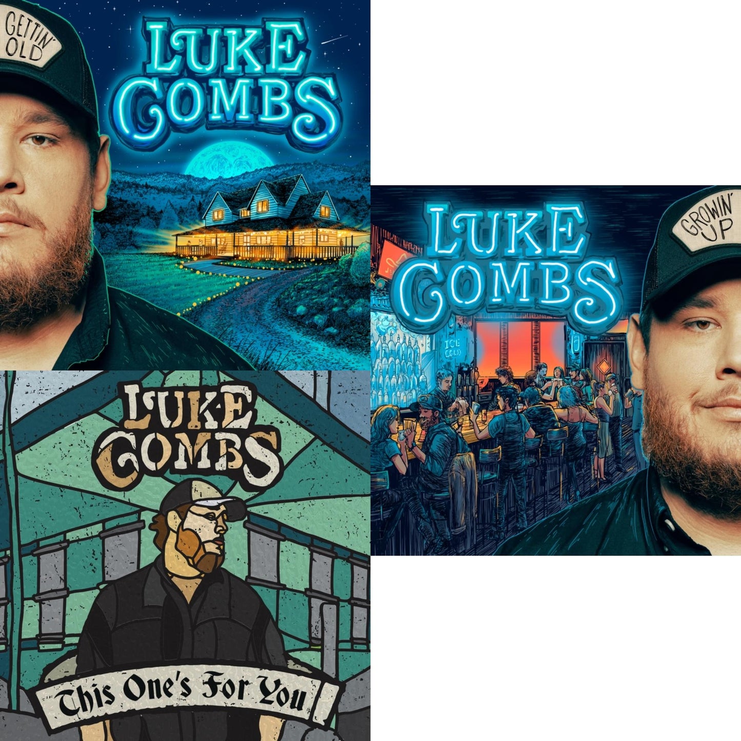Luke Combs - Growin' Up (150G) & Gettin' Old (2LP) & This One's For You (150G)
