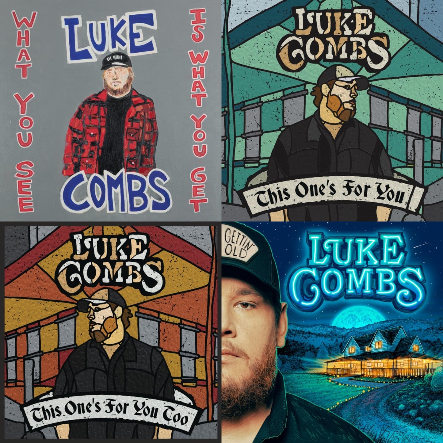 Luke Combs - This One's For You Too (Deluxe/2 LP/150G) & What You See Is What You Get (2LP/140G) & Gettin' Old (2LP) & This One's For You (150G)