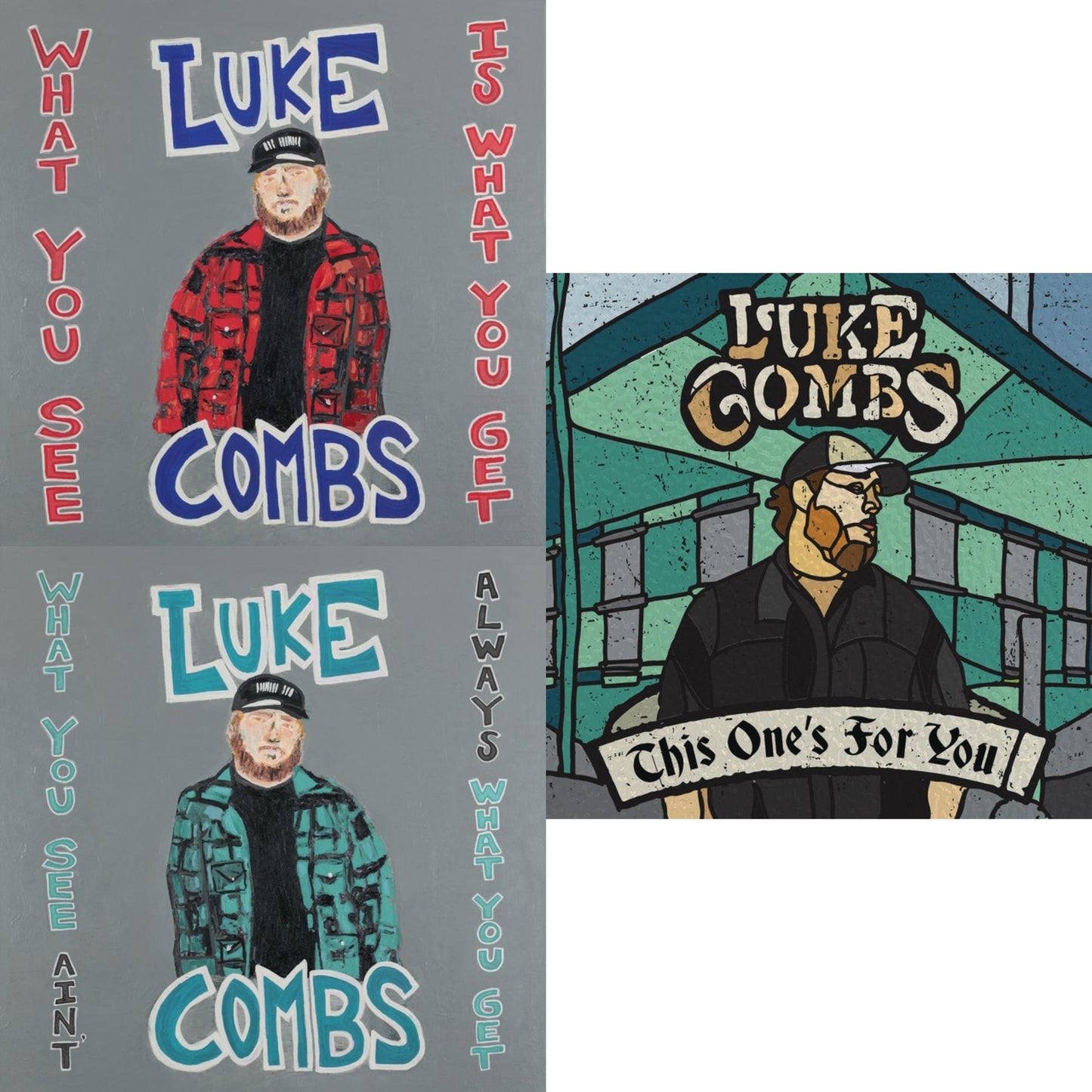 Luke Combs - What You See Is What You Get (2LP/140G) & What You See Ain't Always What You Get (Deluxe Edition) (3LP/140G) & This One's For You (150G)