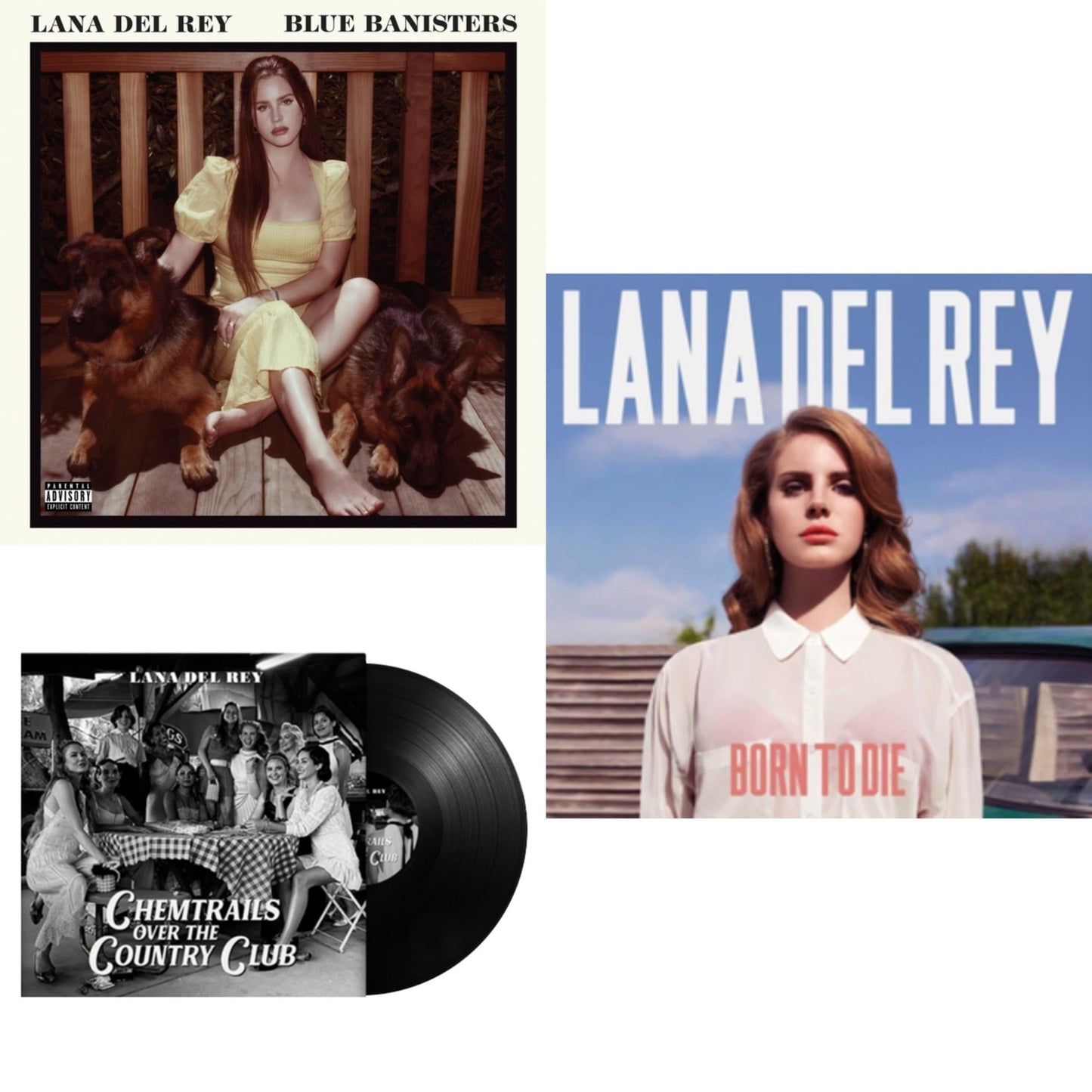 Lana Del Rey - Chemtrails Over The Country Club & Blue Banisters (2LP) & Born To Die