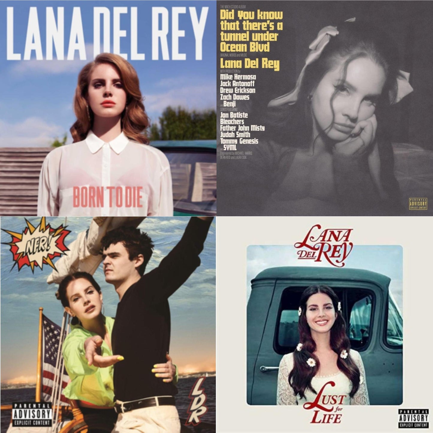 Lana Del Rey - Did You Know That There’S A Tunnel Under Ocean Blvd (X) (2LP/180G) & Nfr! (2LP) & Born To Die & Lust For Life
