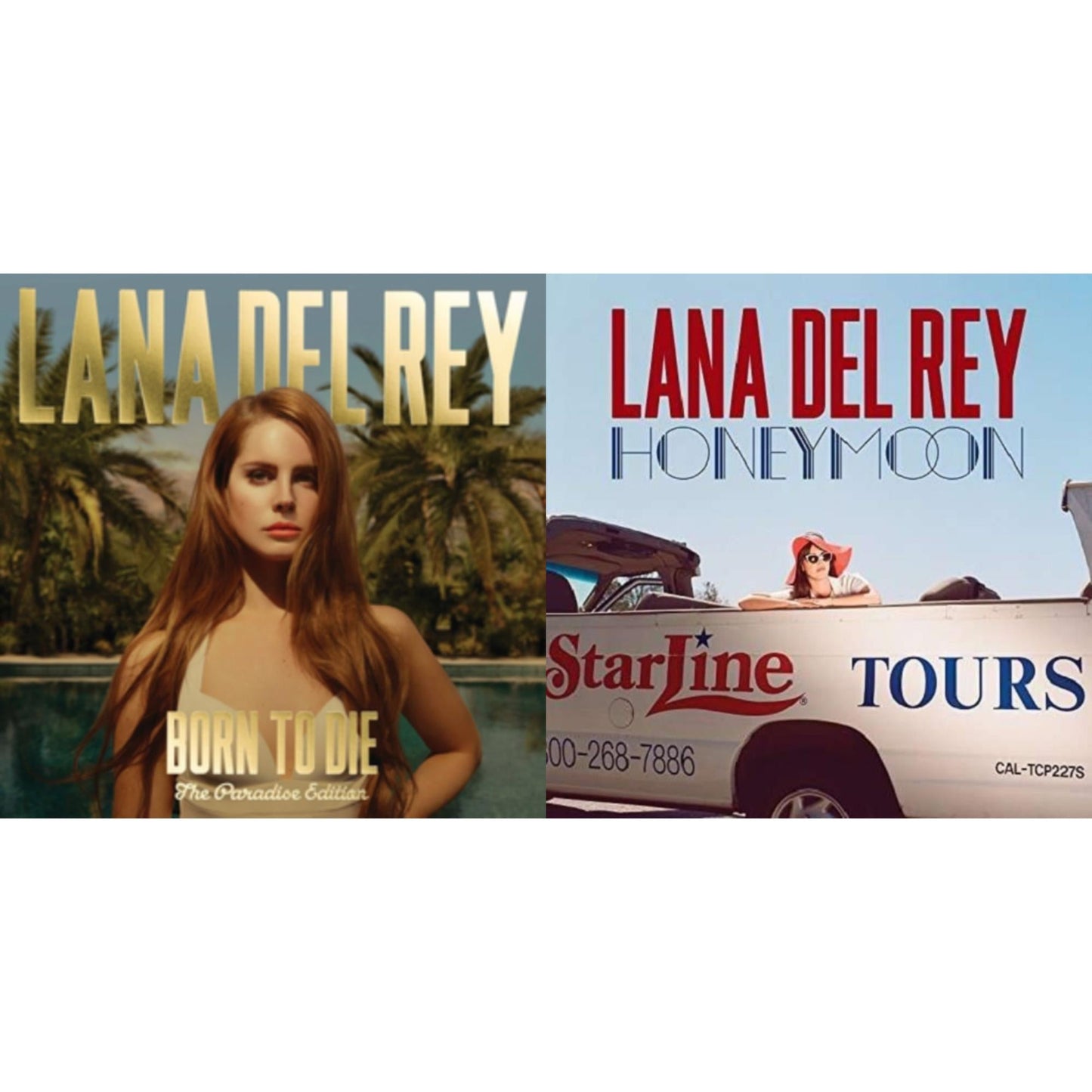 Lana Del Rey - Born To Die (Paradise Edition) (Only The Bonus Material) & Honeymoon - LP Vinyl Bundle