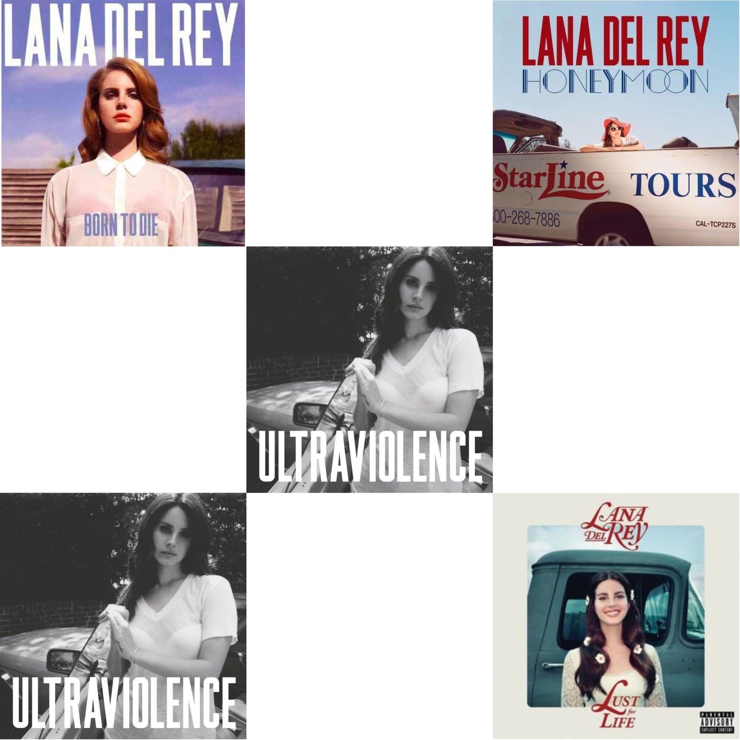 Lana Del Rey - Born To Die & Ultraviolence & Ultraviolence & Honeymoon & Lust For Life - CD Bundle