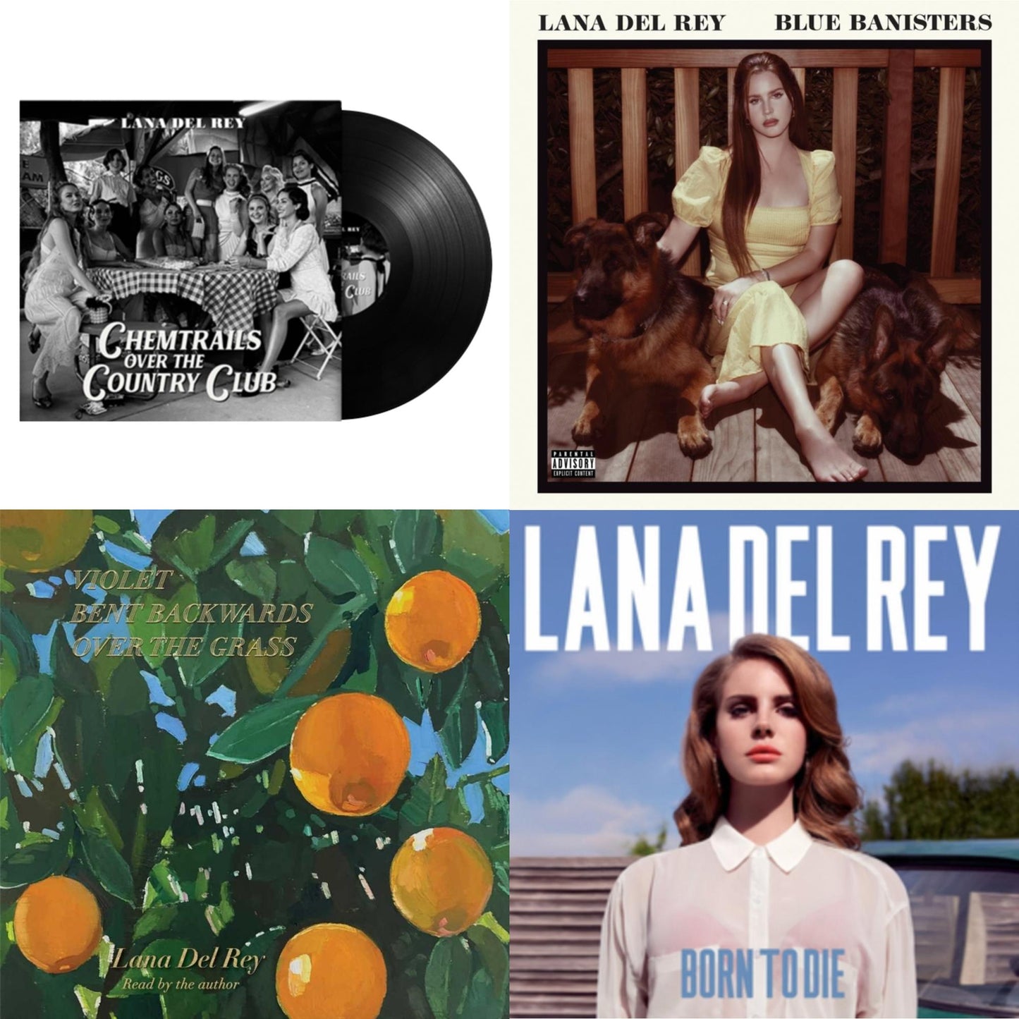 Lana Del Rey - Chemtrails Over The Country Club & Blue Banisters (2LP) & Violet Bent Backwards Over The Grass (180G) & Born To Die