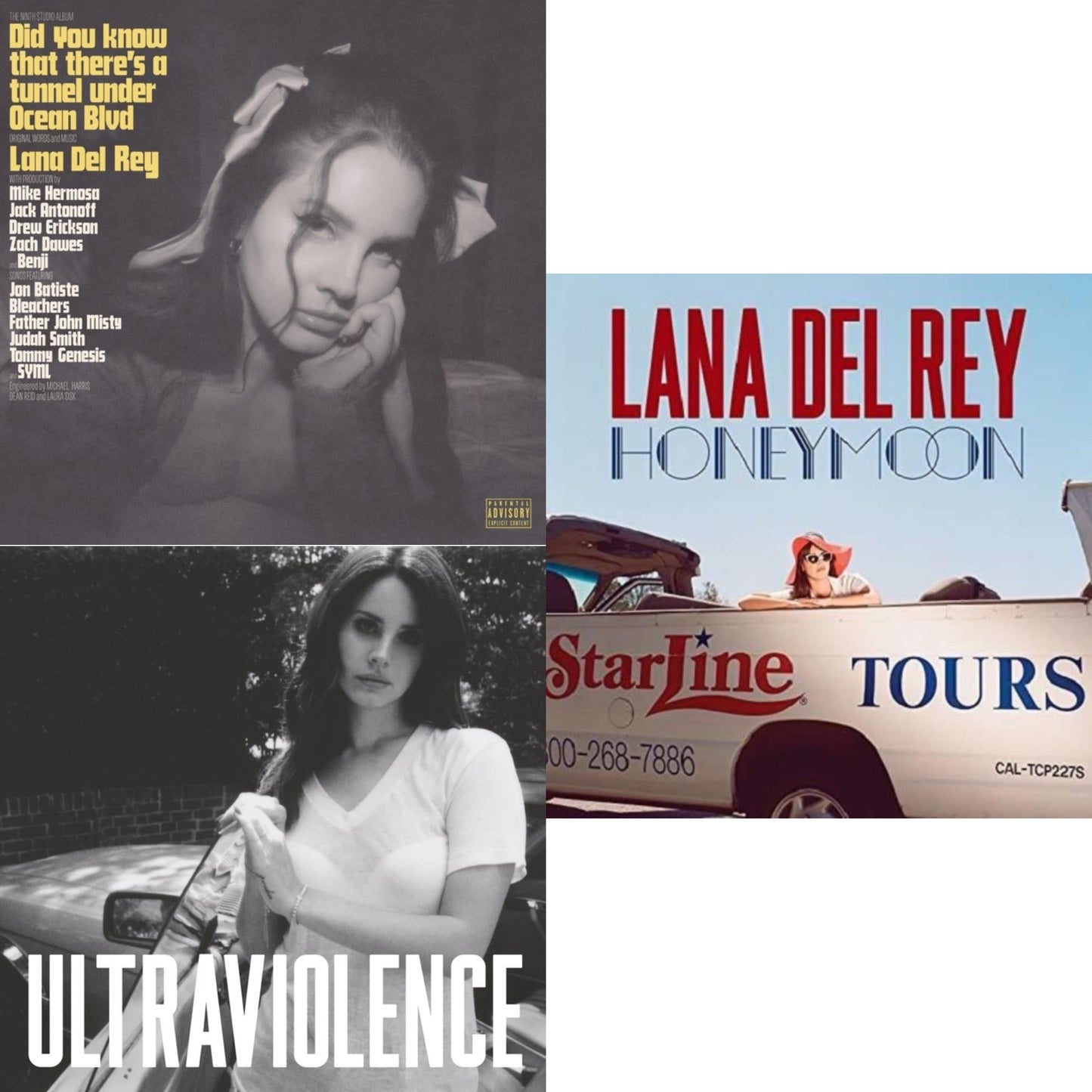 Lana Del Rey - Did You Know That There’S A Tunnel Under Ocean Blvd (X) (2LP/180G) & Ultraviolence & Honeymoon