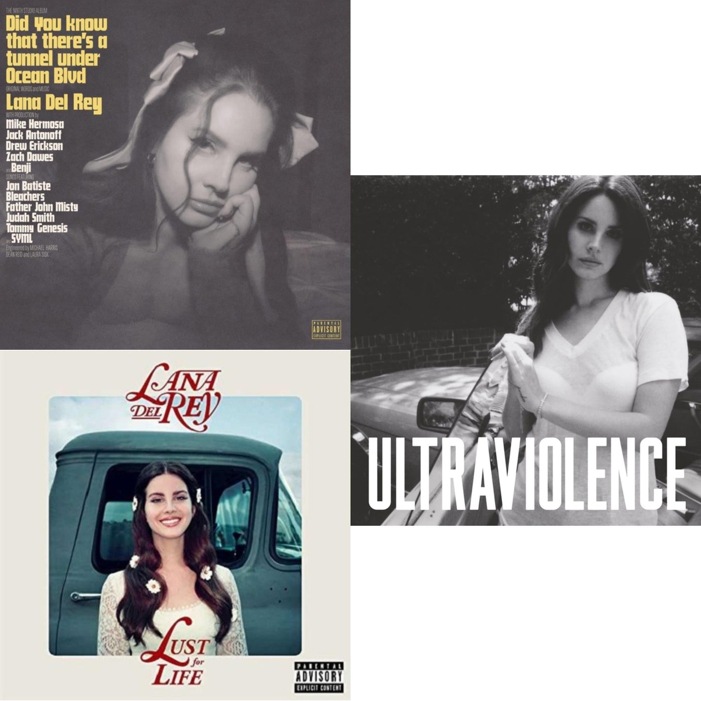 Lana Del Rey - Did You Know That There’S A Tunnel Under Ocean Blvd (X) (2LP/180G) & Ultraviolence & Lust For Life
