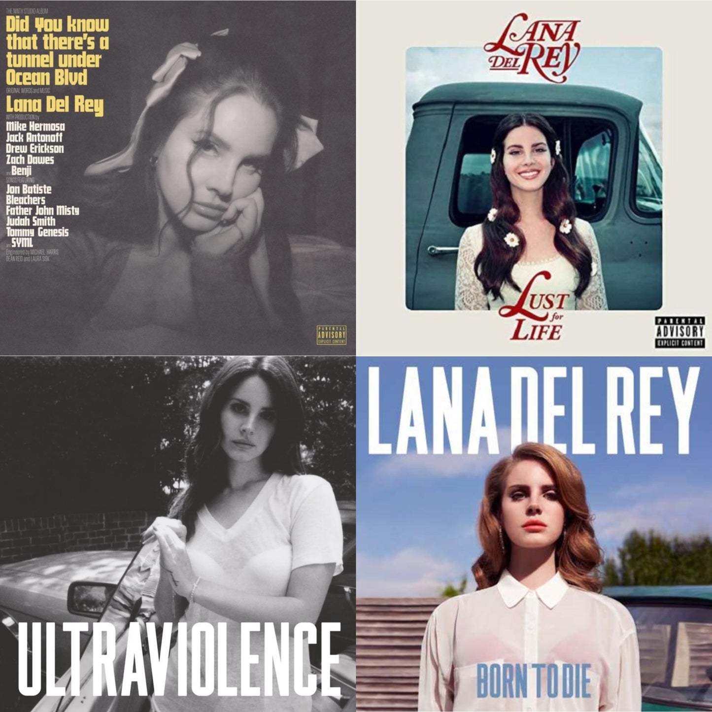 Lana Del Rey - Did You Know That There’S A Tunnel Under Ocean Blvd (X) (2LP/180G) & Born To Die & Ultraviolence & Lust For Life