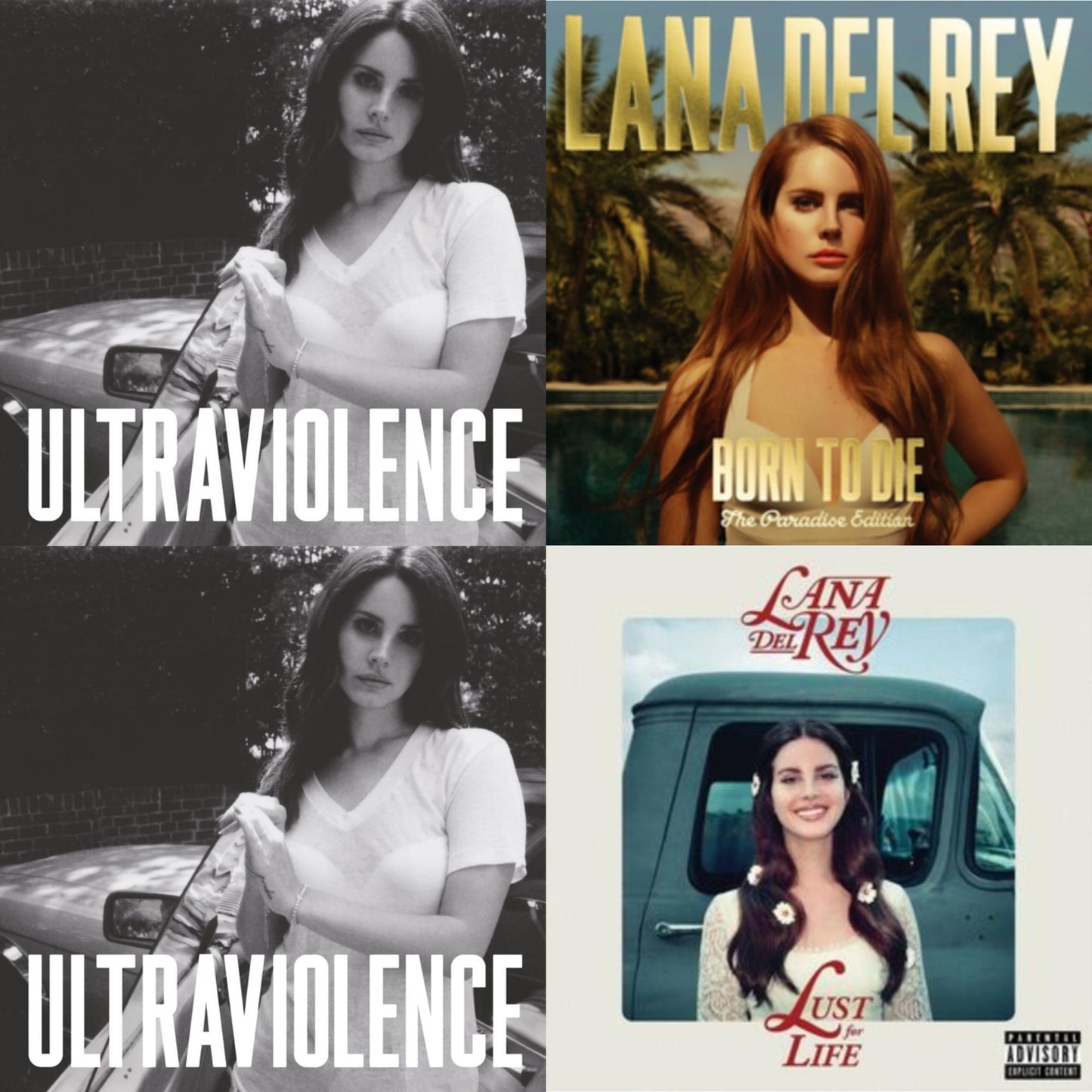 Lana Del Rey - Born To Die (Paradise Edition) & Ultraviolence & Ultraviolence & Lust For Life - CD Bundle