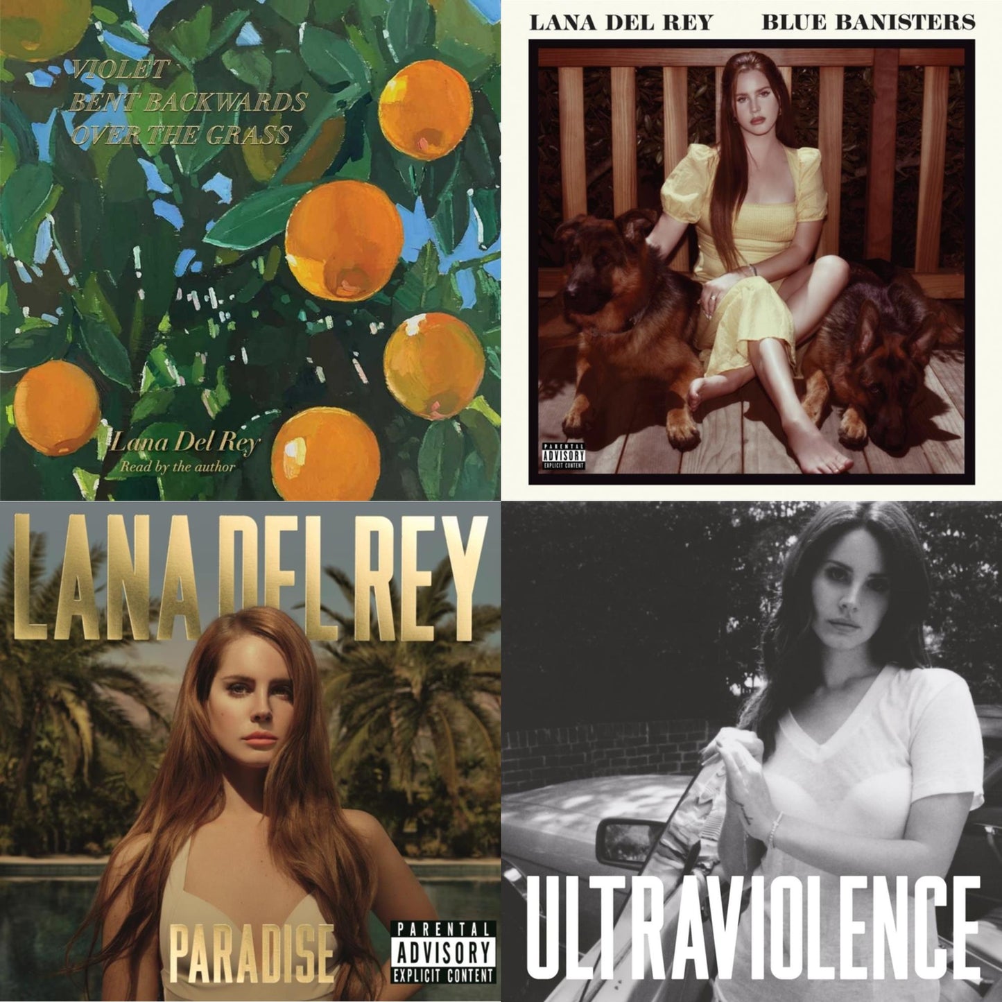 Lana Del Rey - Blue Banisters (2LP) & Violet Bent Backwards Over The Grass (180G) & Paradise & Ultraviolence