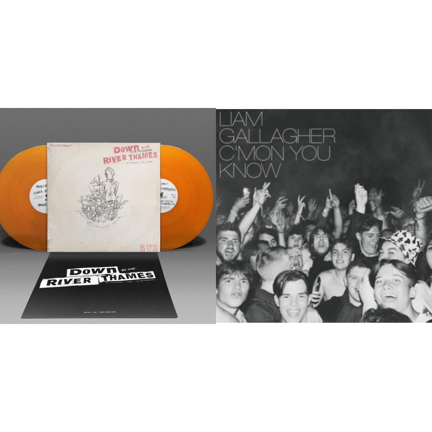 Liam Gallagher - Down By The River Thames (2LP/Orange Vinyl) & C'mon You Know