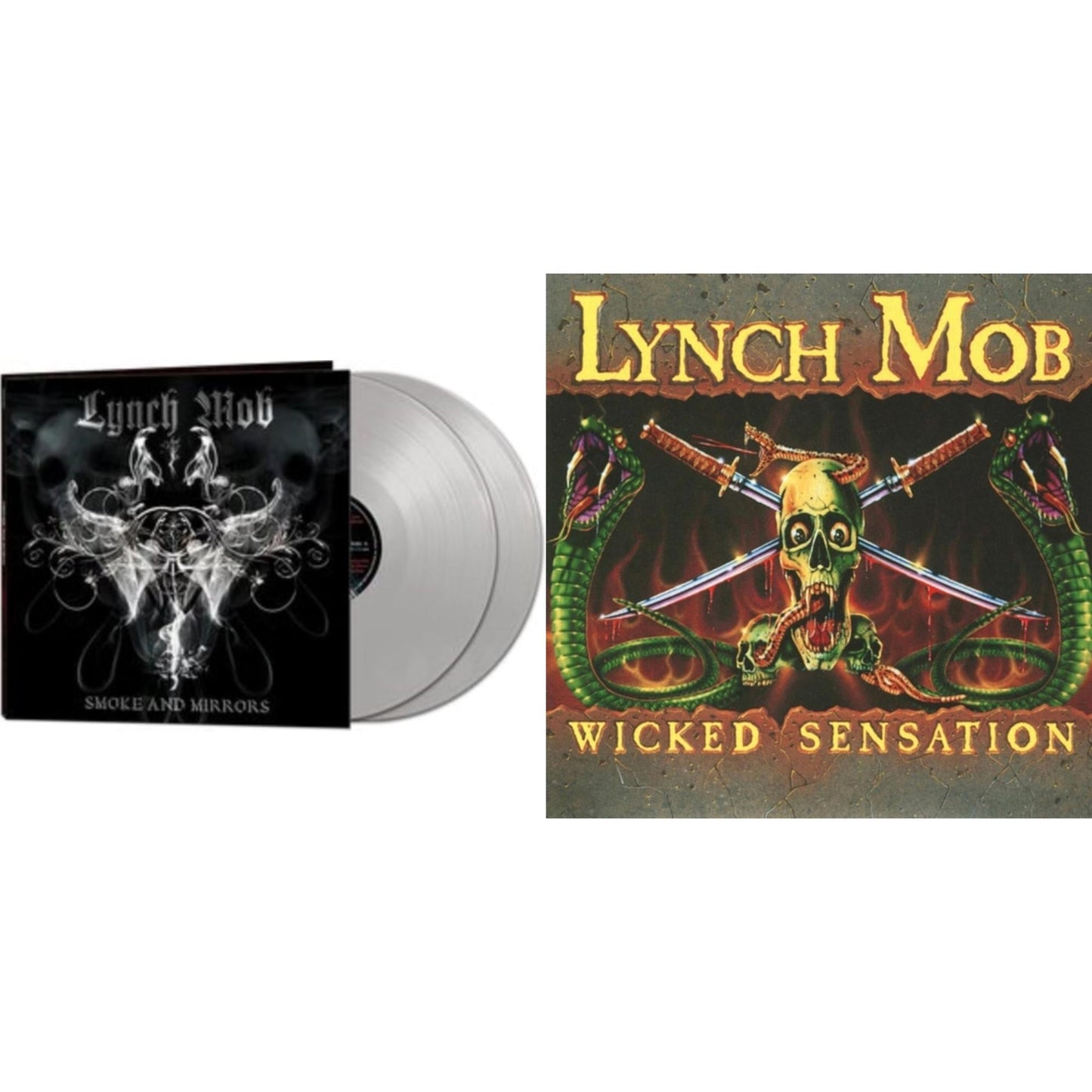 Lynch Mob - Smoke & Mirrors (Silver LP Vinyl) & Wicked Sensation (Yellow LP Vinyl/Limited Edition/Gatefold Cover)