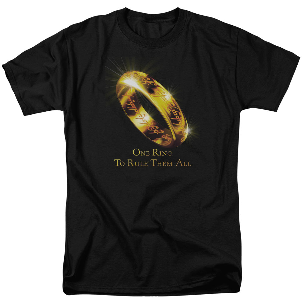 Lord Of The Rings One Ring To Rule Them All Mens T Shirt Black Officially Licensed
