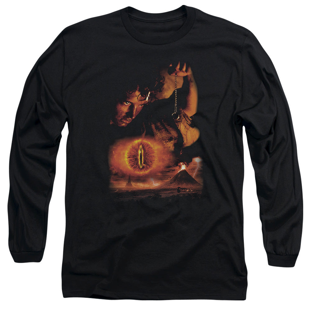 Lor Destroy The Ring Mens Long Sleeve Shirt Black Officially Licensed