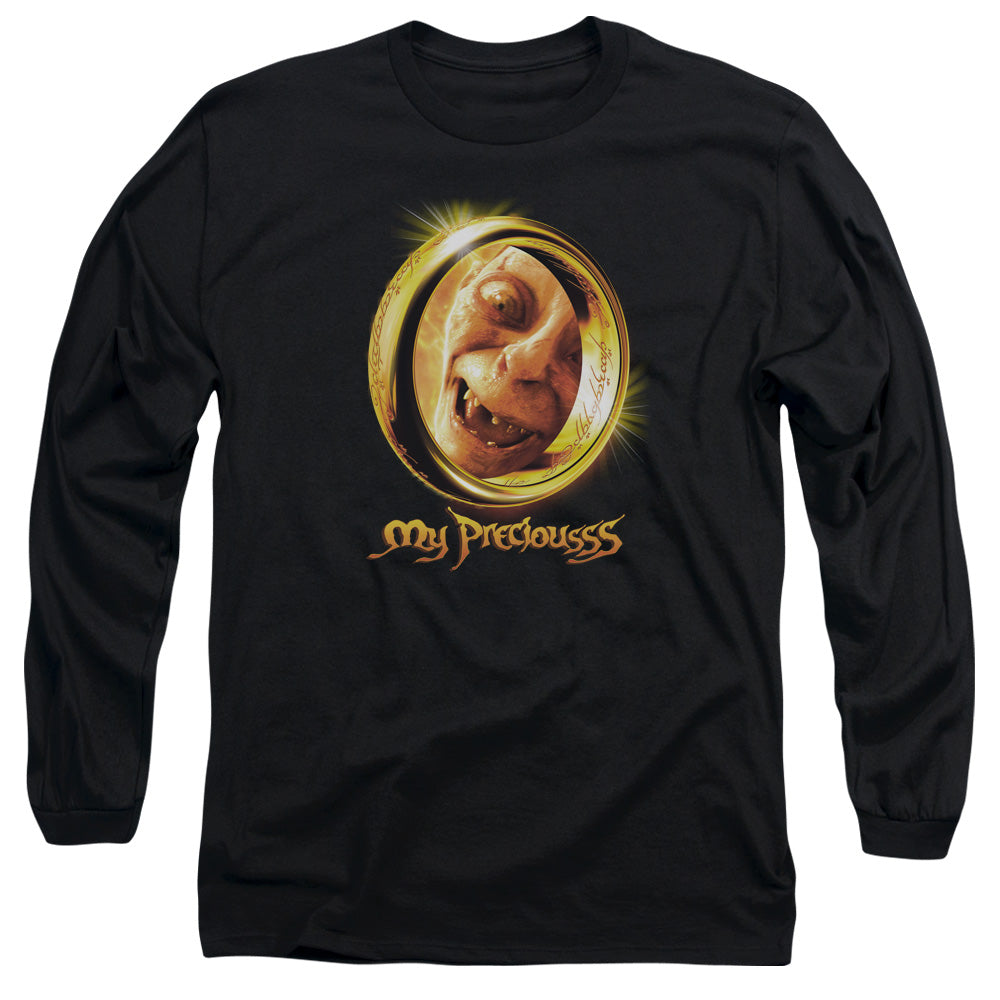 Lor My Precious Mens Long Sleeve Shirt Black Officially Licensed