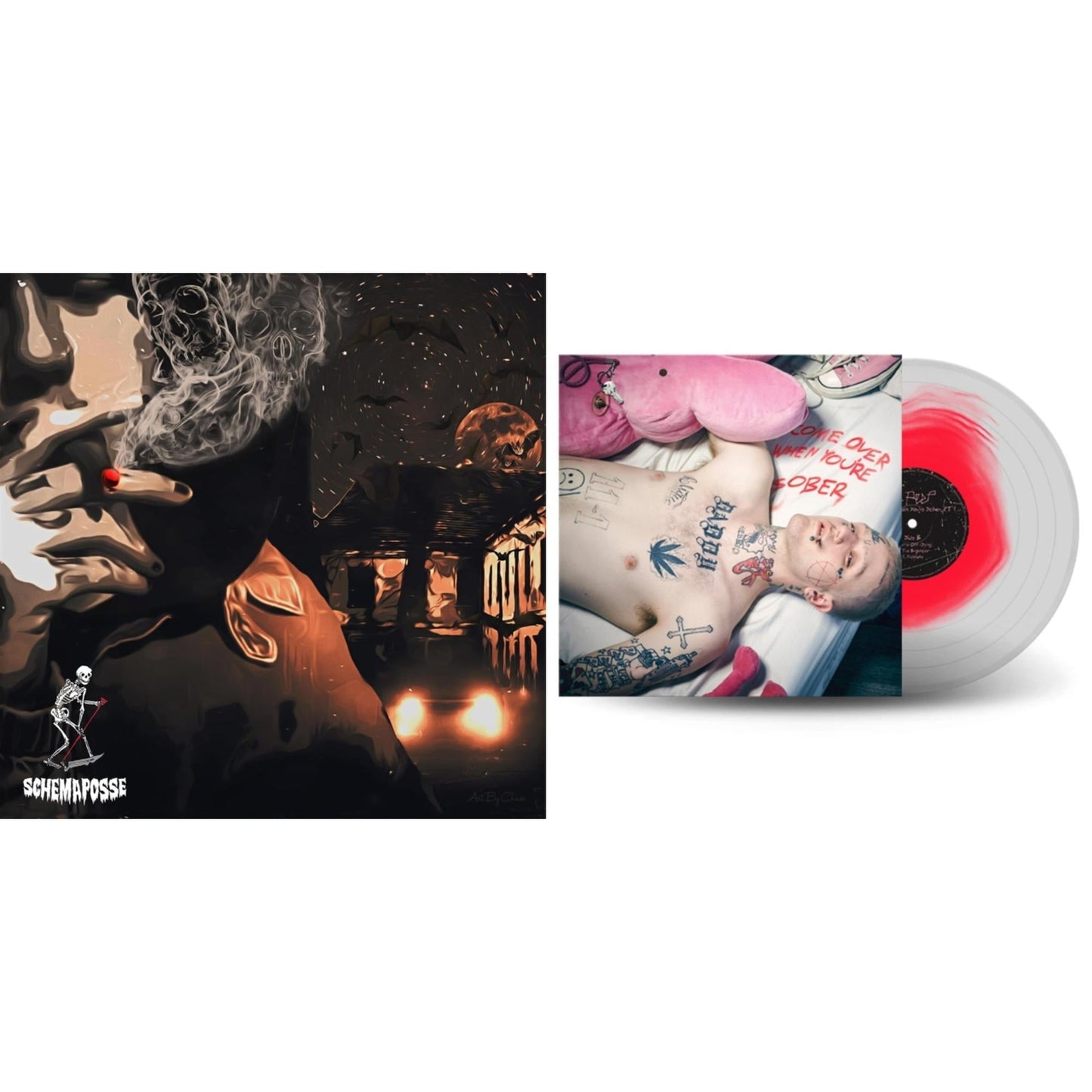 Lil Peep - Live Forever & Come Over When You're Sober, Pt.1 (Pink In Clear LP Vinyl)
