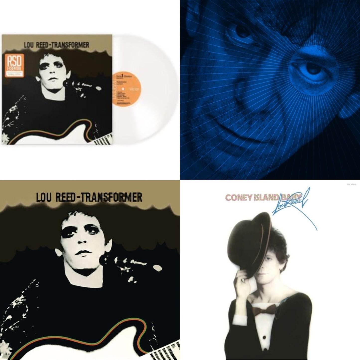 Lou Reed - Transformer (50Th Anniversary/White LP Vinyl) (Rsd Essential) & Set The Twilight Reeling (X) (2LP/Etching Side 4) & Transformer (150G LP Vinyl) (Remastered) & Coney Island Baby (150G) (Remastered)