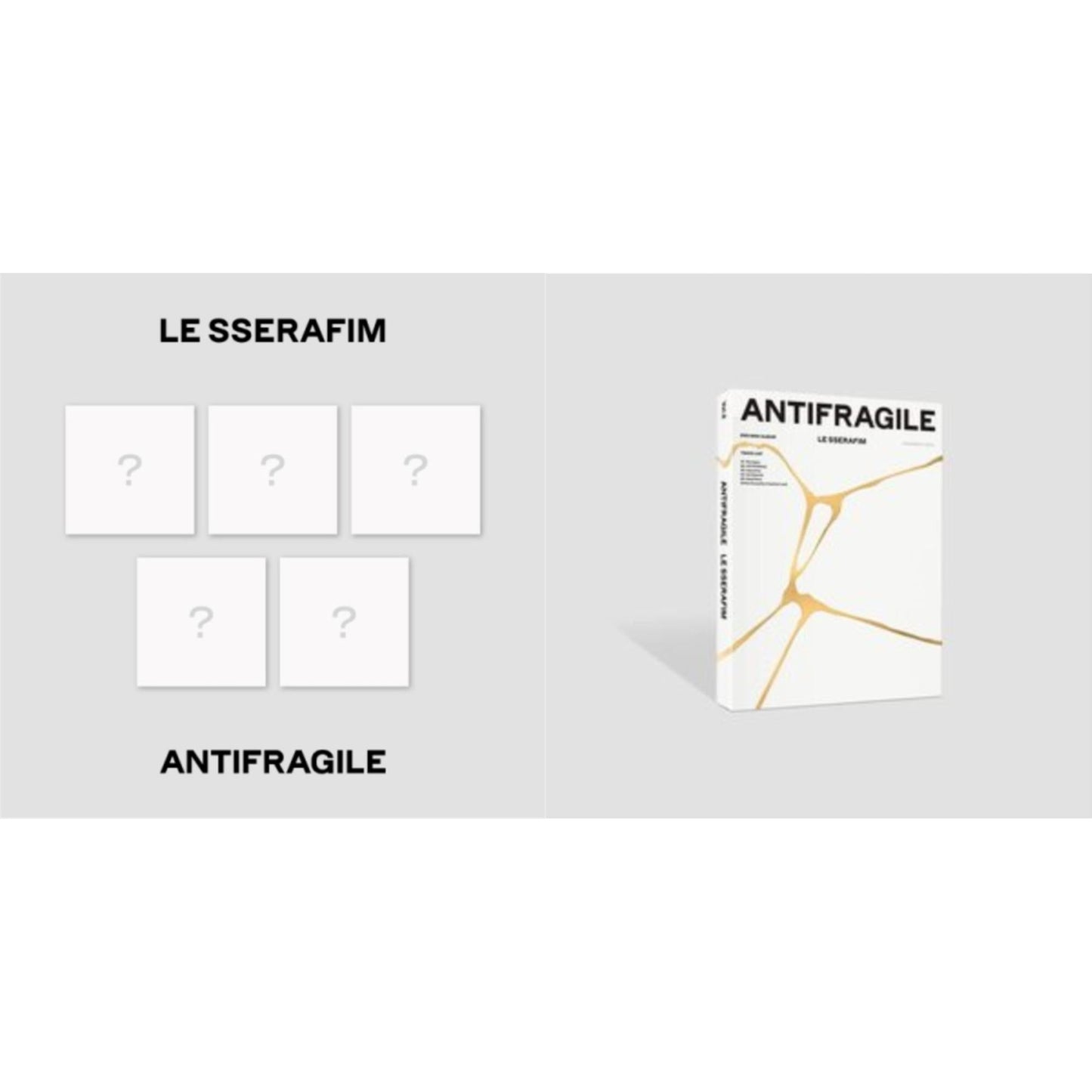 Le Sserafim - Antifragile Iridescent Opal & Antifragile (Compact Version) - CD Bundle