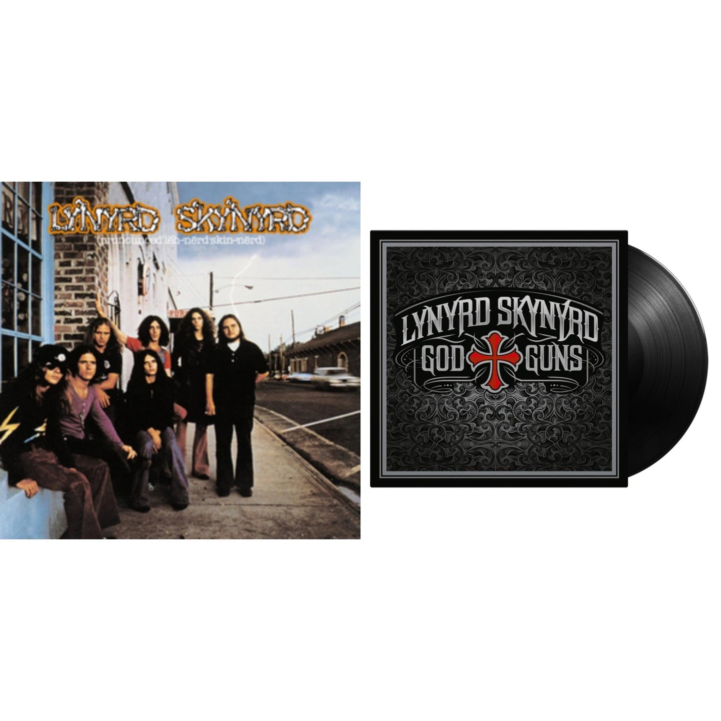 Lynyrd Skynyrd - Pronounced Leh-Nerd Skin-Nerd & God & Guns (180G) - LP Vinyl Bundle