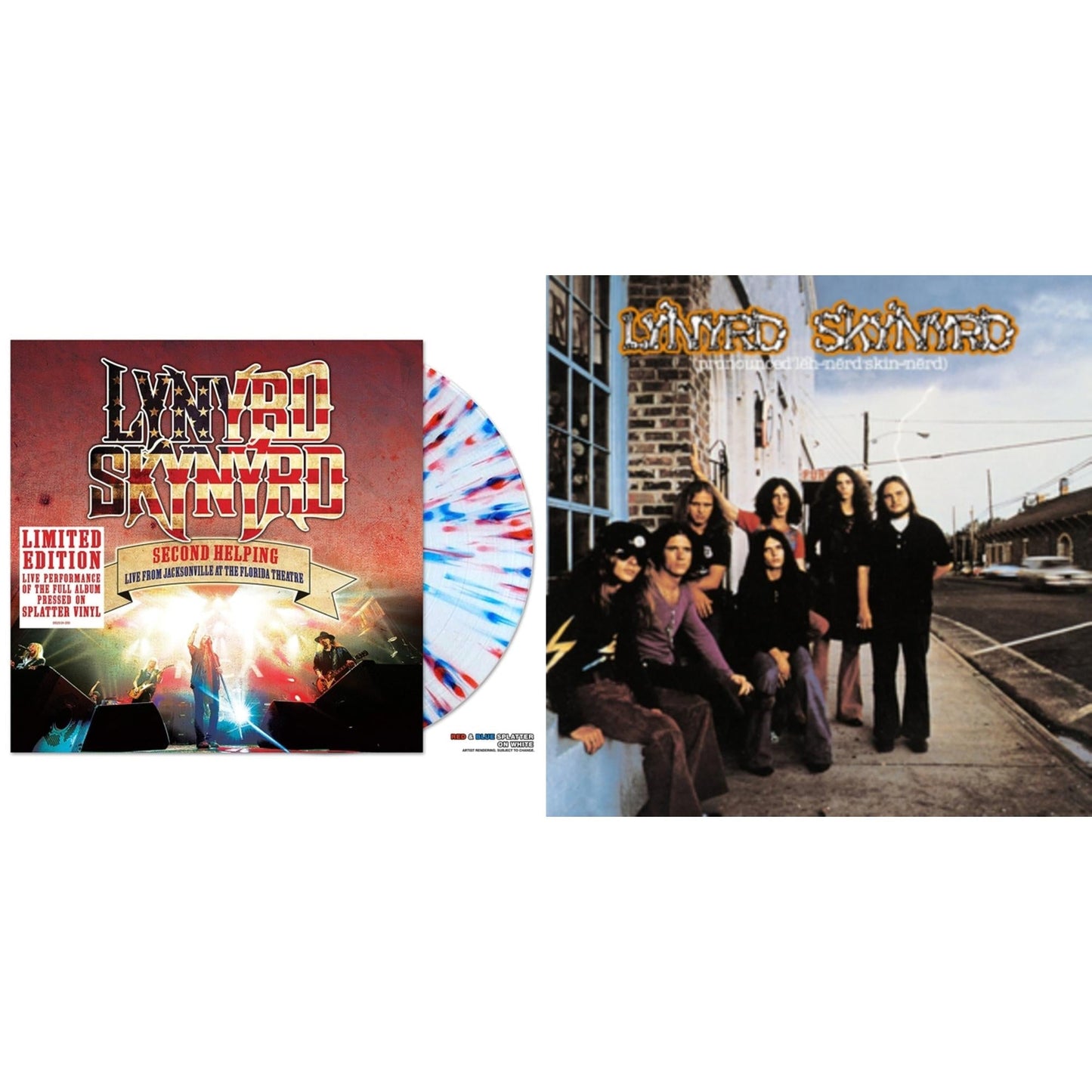 Lynyrd Skynyrd - Pronounced Leh-Nerd Skin-Nerd & Second Helping - Live From Jacksonville At The Florida Theatre (Blue Marbled LP Vinyl)