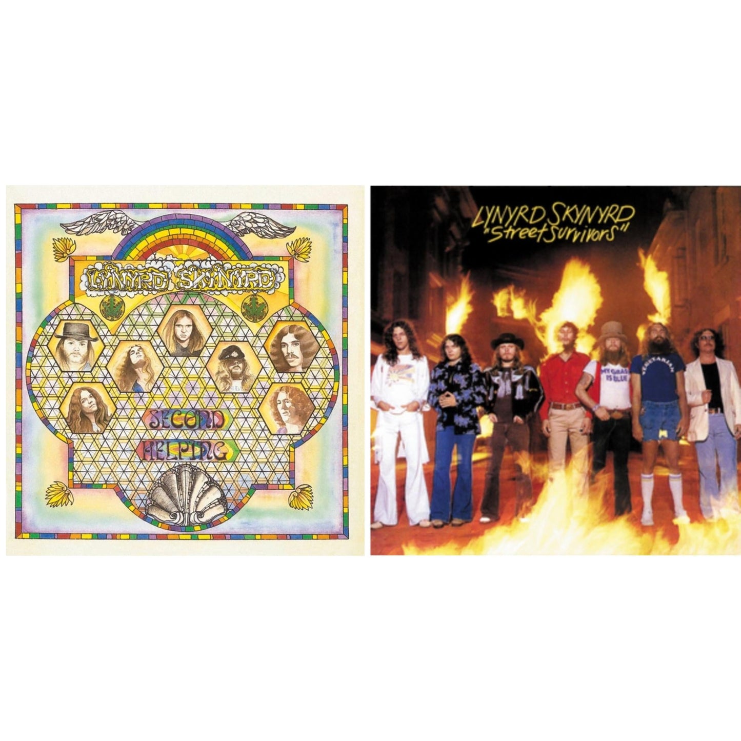 Lynyrd Skynyrd - Second Helping & Street Survivors - LP Vinyl Bundle
