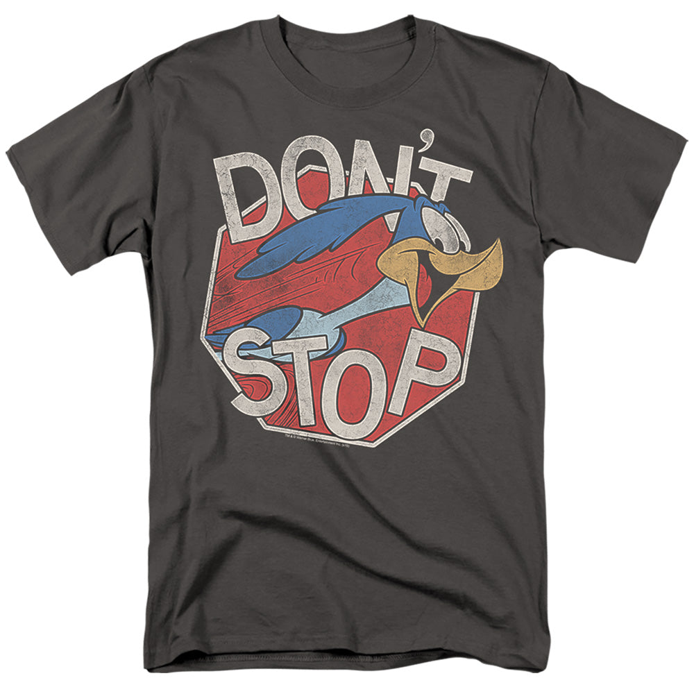 Looney Tunes Dont Stop Mens T Shirt Charcoal
