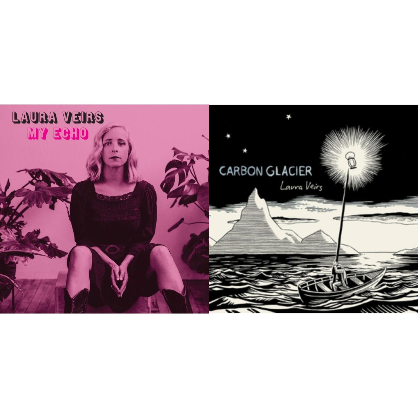 Laura Veirs - My Echo (Gold LP Vinyl/Limited Edition) & Carbon Glacier (Clear & Black Swirl LP Vinyl)