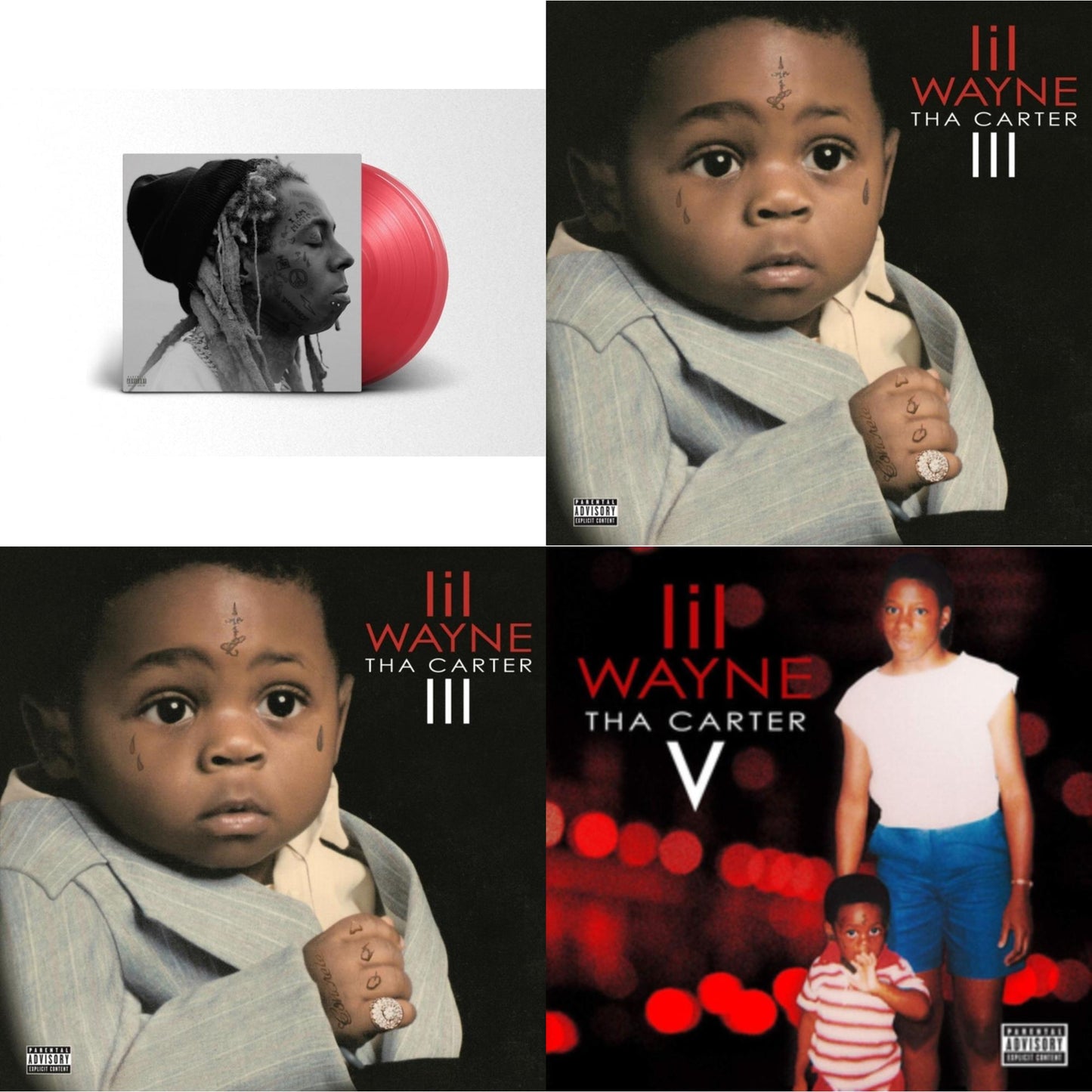 Lil Wayne - Tha Carter Iii (2LP) & I Am Music (X) (2LP) & Tha Carter 3 & Tha Carter V (2 LP)