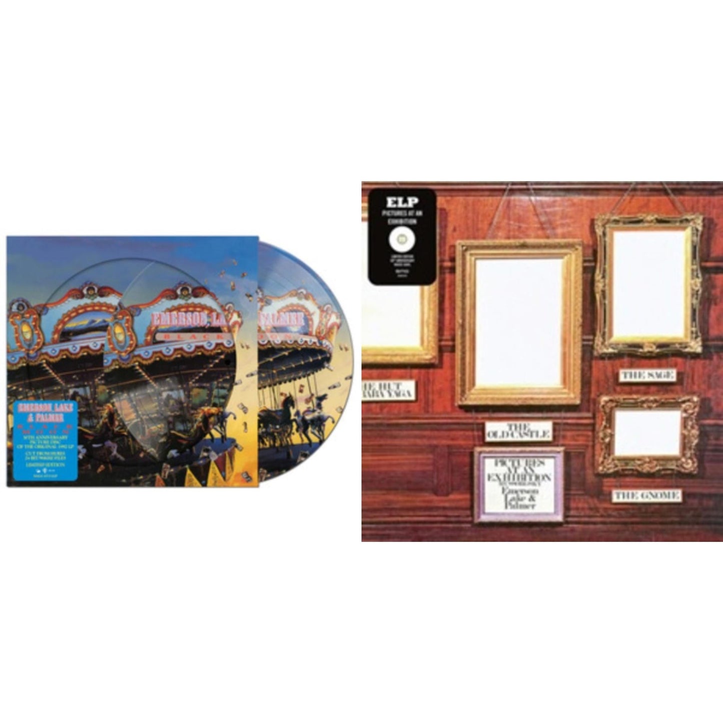 Lake & Palmer Emerson - Pictures At An Exhibition (White LP Vinyl) & Black Moon