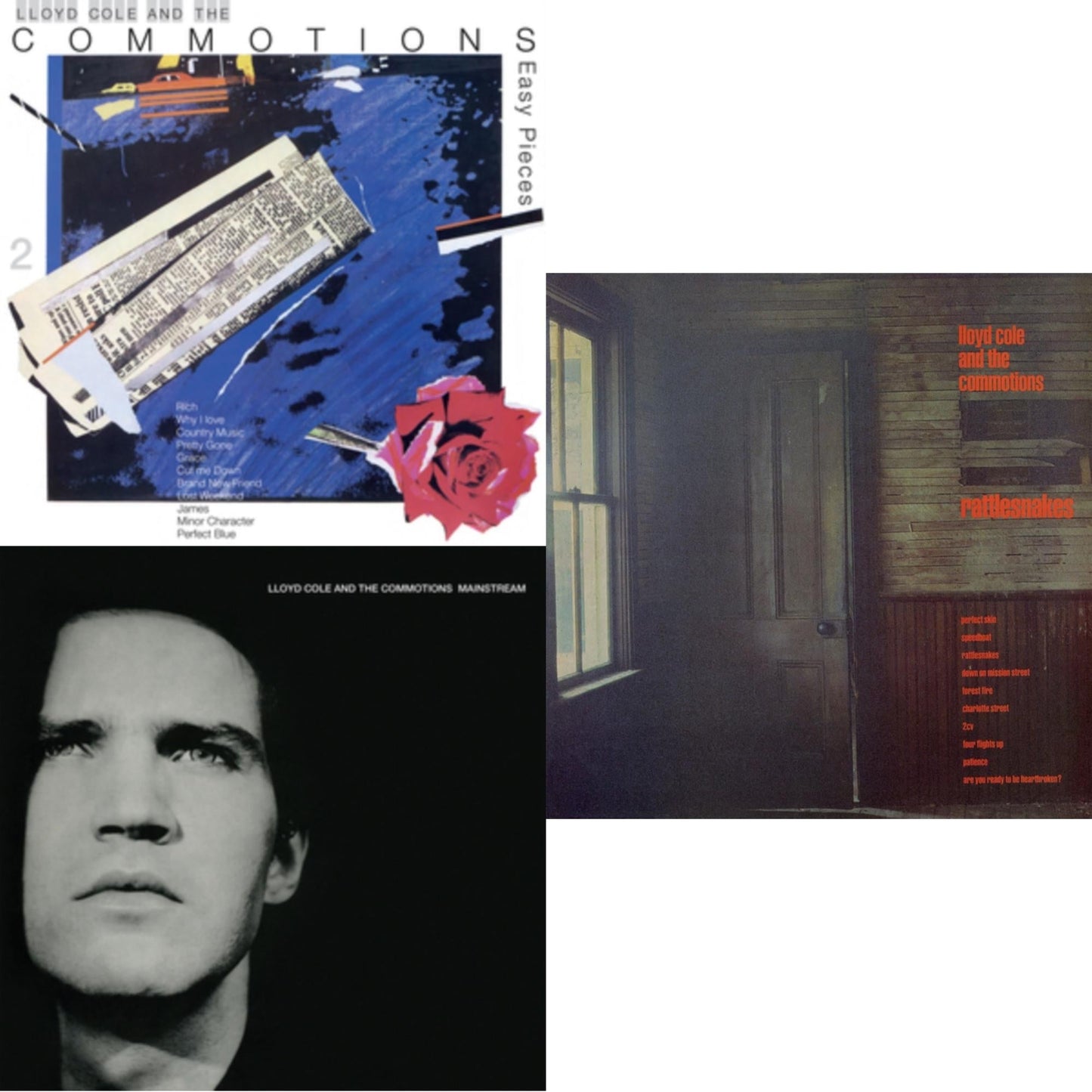 Lloyd & The Commotions Cole - Rattlesnakes & Easy Pieces & Mainstream - LP Vinyl Bundle