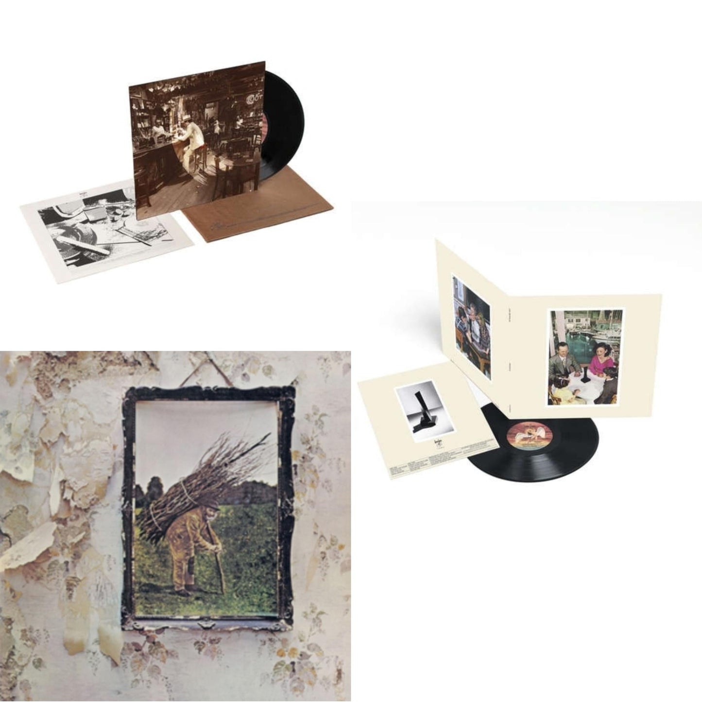 Led Zeppelin - In Through The Out Door & Led Zeppelin Iv & Presence - LP Vinyl Bundle