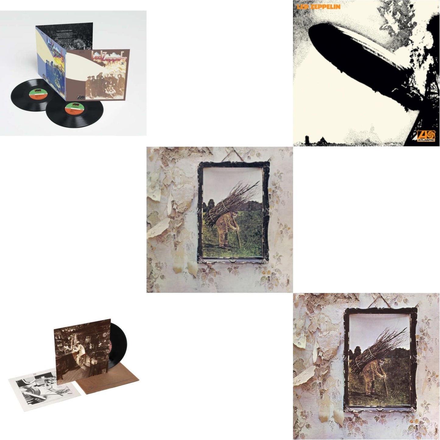 Led Zeppelin - Led Zeppelin Ii (Deluxe Remastered/2LP/180) & In Through The Out Door & Led Zeppelin Iv & Led Zeppelin I (180G/Remastered) & Led Zeppelin Iv (Clear LP Vinyl/180G) (Atl75)