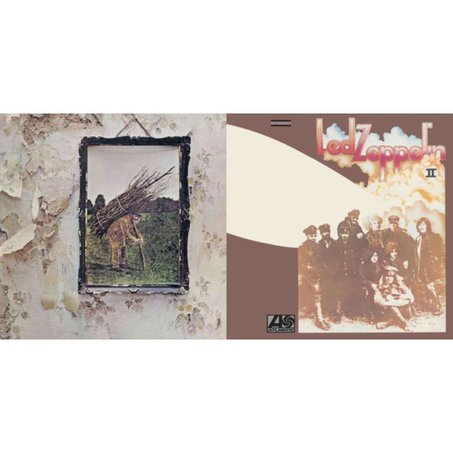 Led Zeppelin - Led Zeppelin Iv & Led Zeppelin Ii (180G/Remastered) - LP Vinyl Bundle
