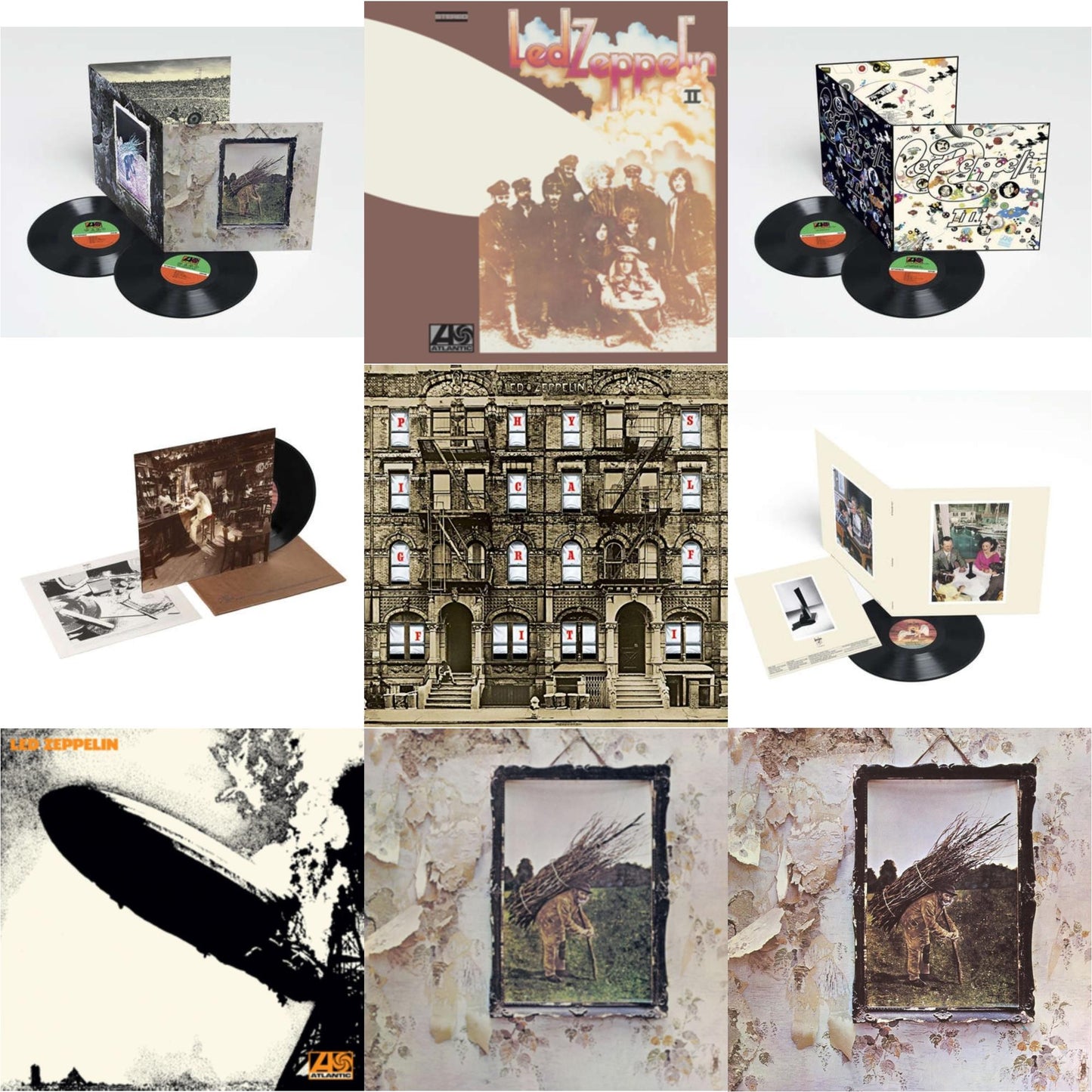 Led Zeppelin - Led Zeppelin Iv (Deluxe Remastered/2LP/180G) & Led Zeppelin Iii (2LP/180G) & In Through The Out Door & Led Zeppelin Iv & Physical Graffiti (2015 Remaster) & Presence & Led Zeppelin Ii (180G/Remastered) & Led Zeppelin I