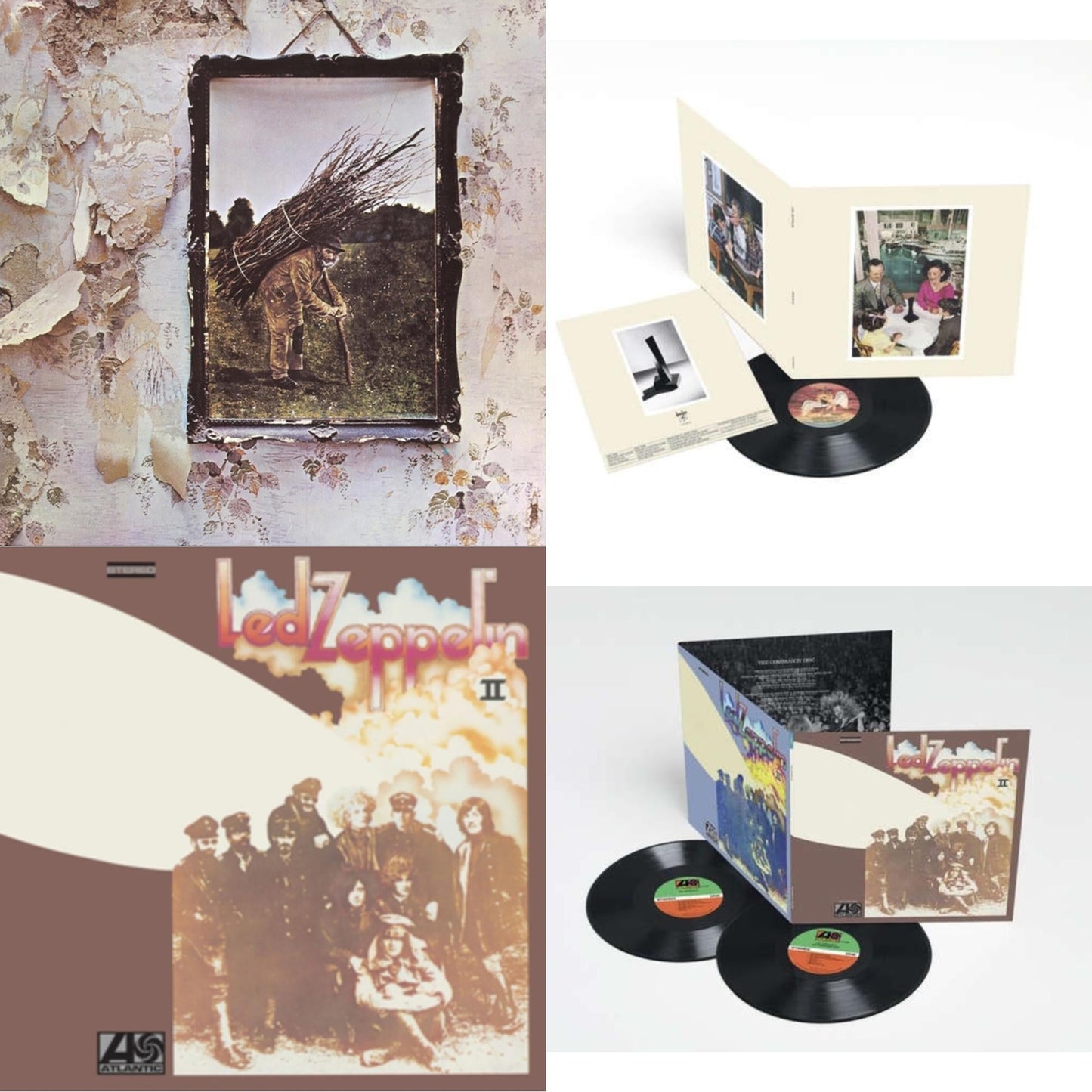 Led Zeppelin - Led Zeppelin Ii (Deluxe Remastered/2LP/180) & Presence & Led Zeppelin Ii (180G/Remastered) & Led Zeppelin Iv (Clear LP Vinyl/180G) (Atl75)