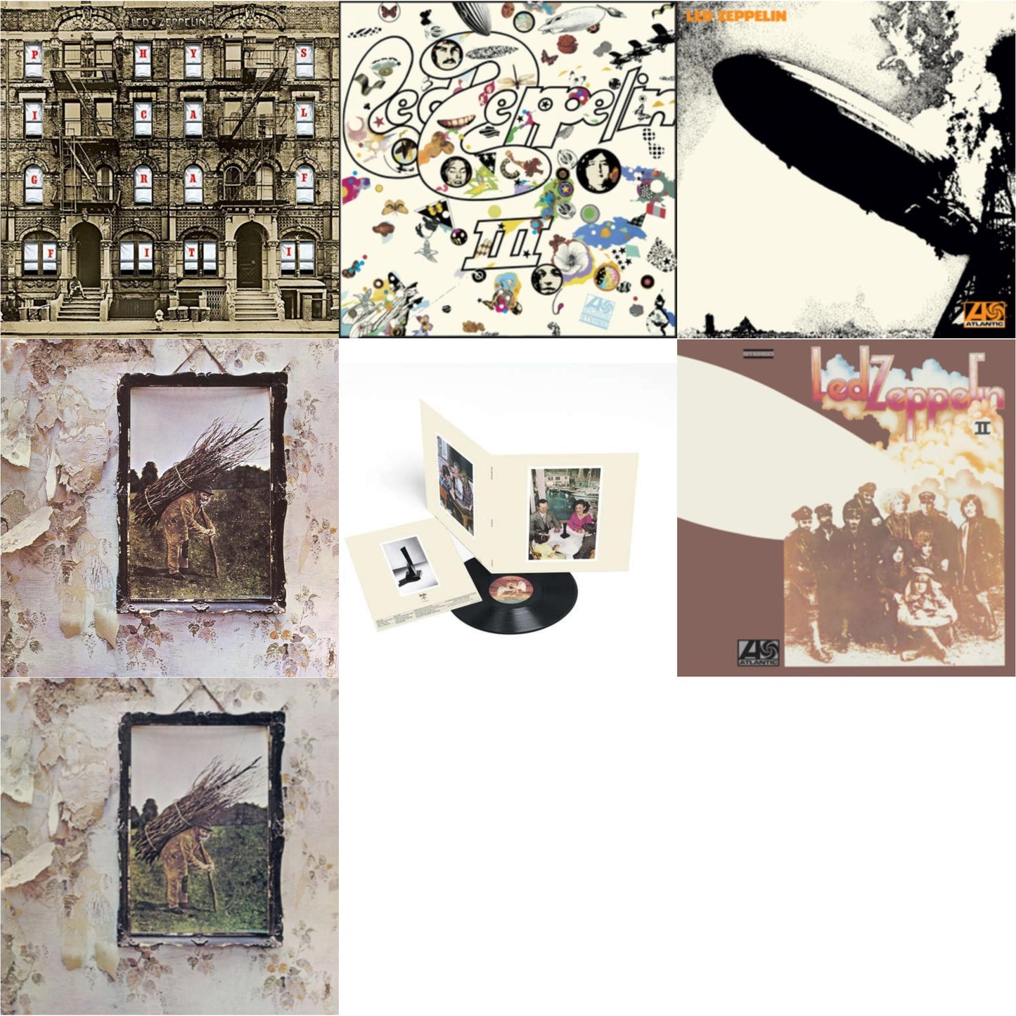 Led Zeppelin - Led Zeppelin Iii (Remastered Original/180G) & Led Zeppelin Iv & Physical Graffiti (2015 Remaster) & Presence & Led Zeppelin Ii (180G/Remastered) & Led Zeppelin I (180G/Remastered) & Led Zeppelin Iv (Clear LP Vinyl/180G) (Atl75)