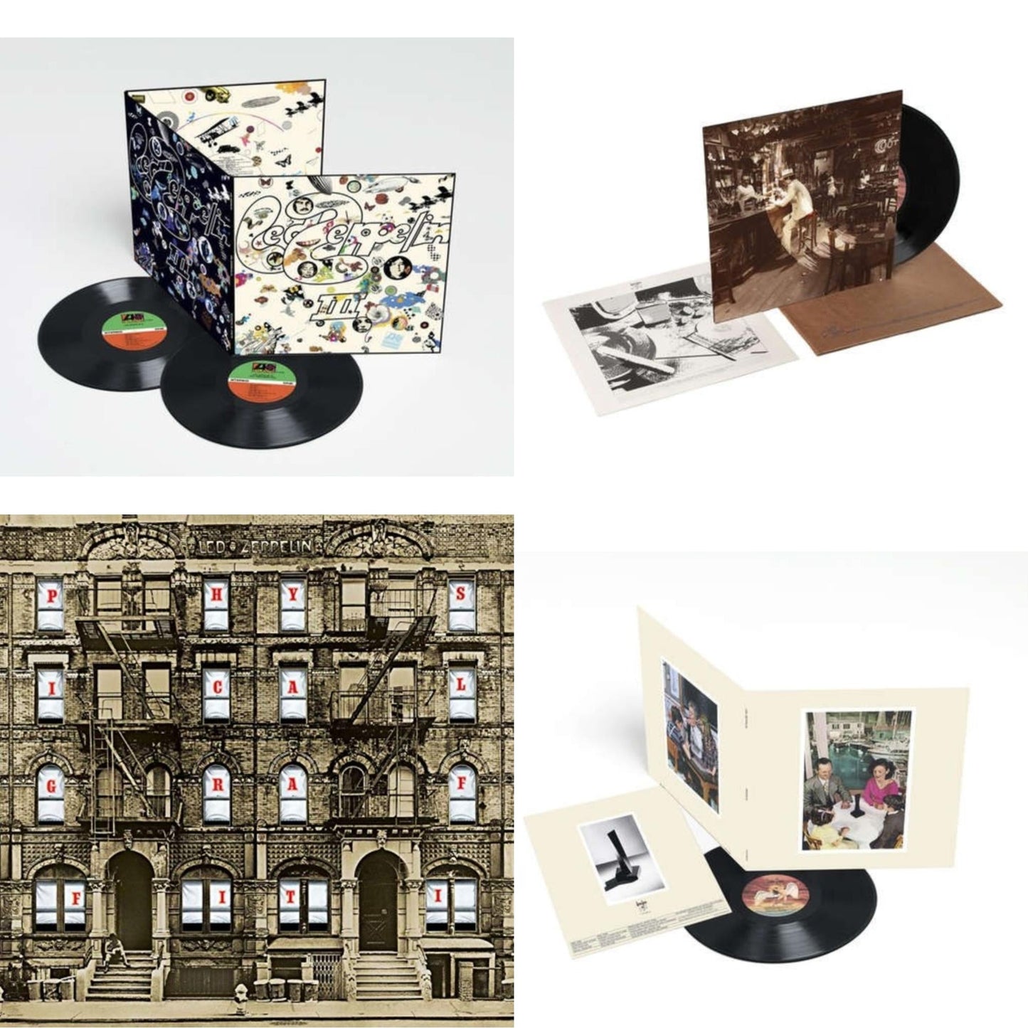 Led Zeppelin - Led Zeppelin Iii (2LP/180G) & In Through The Out Door & Physical Graffiti (2015 Remaster) & Presence