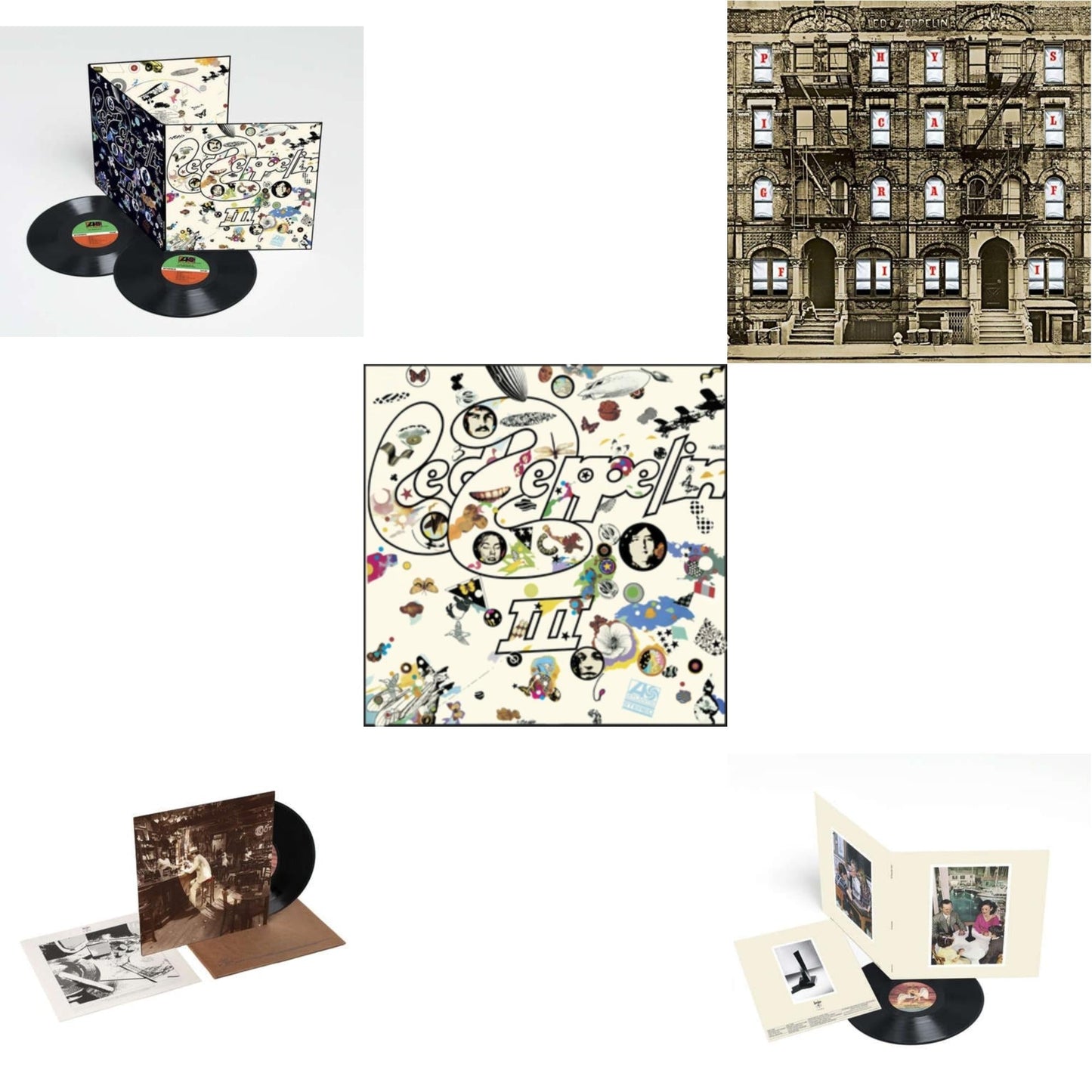 Led Zeppelin - Led Zeppelin Iii (2LP/180G) & In Through The Out Door & Led Zeppelin Iii (Remastered Original/180G) & Physical Graffiti (2015 Remaster) & Presence