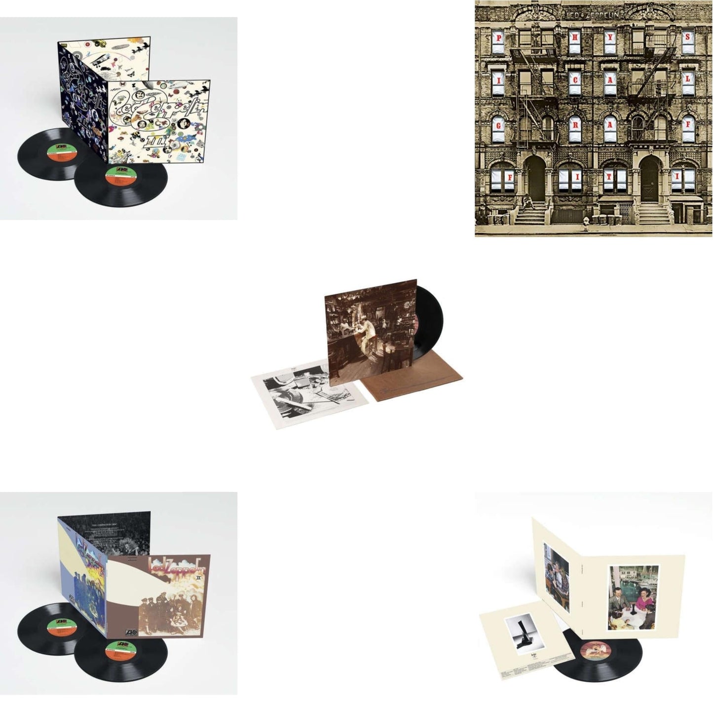 Led Zeppelin - Led Zeppelin Iii (2LP/180G) & Led Zeppelin Ii (Deluxe Remastered/2LP/180) & In Through The Out Door & Physical Graffiti (2015 Remaster) & Presence
