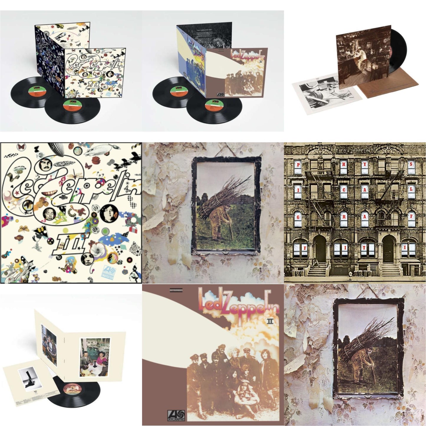Led Zeppelin - Led Zeppelin Iii (2LP/180G) & Led Zeppelin Ii (Deluxe Remastered/2LP/180) & In Through The Out Door & Led Zeppelin Iii (Remastered Original/180G) & Led Zeppelin Iv & Physical Graffiti (2015 Remaster) & Presence & Led Zeppelin Ii