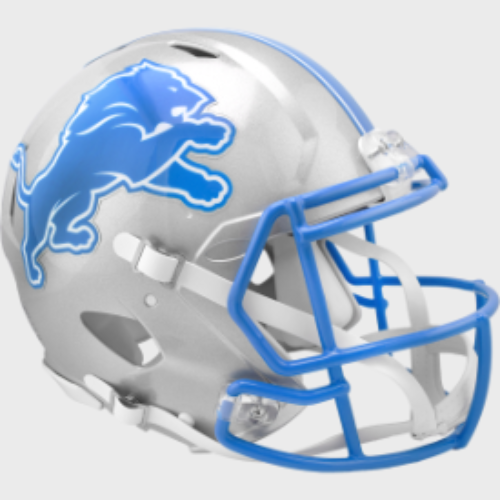 Detroit Lions Full Size Authentic Speed Football Helmet 2024 Primary - NFL